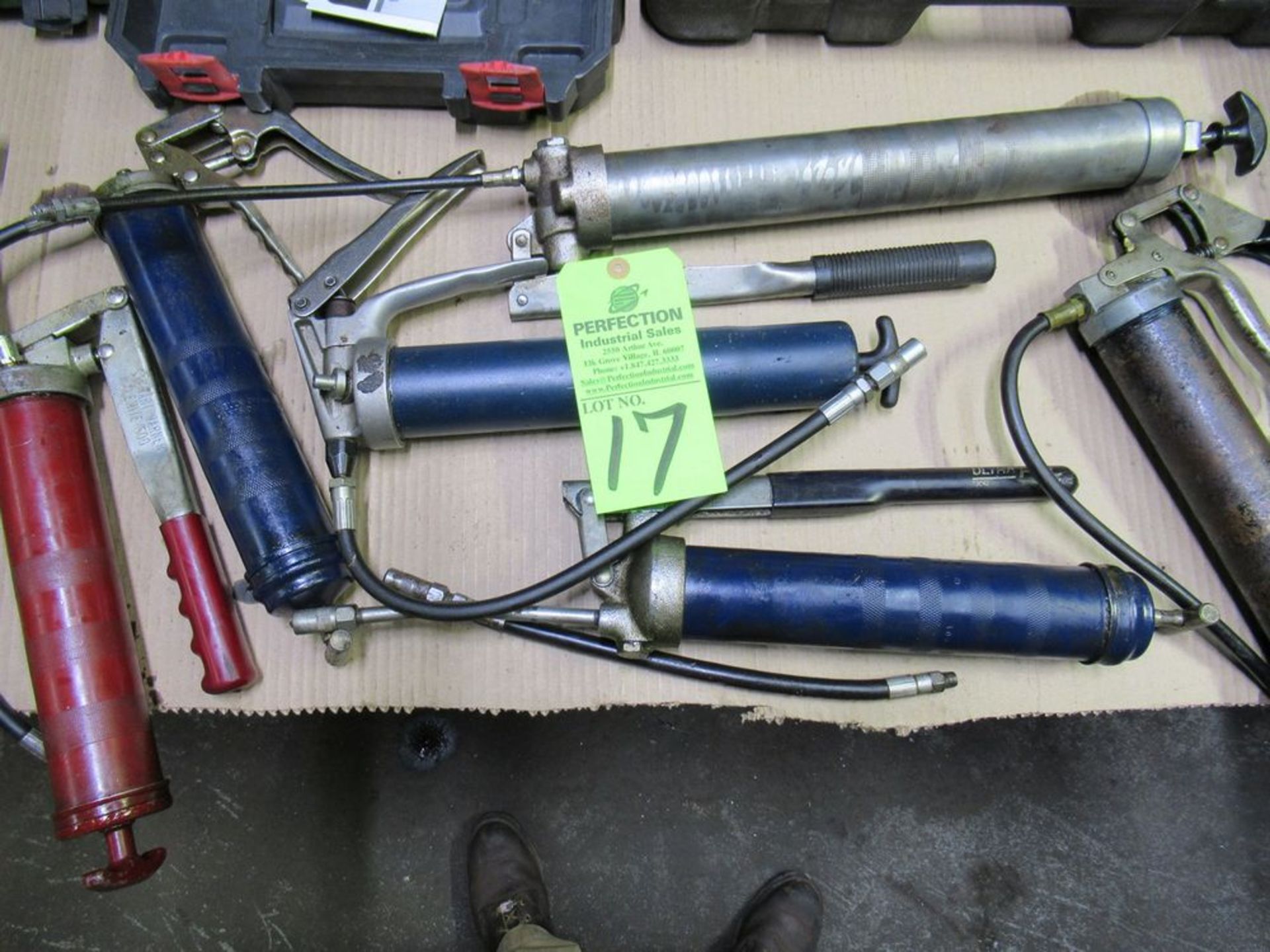 Lot Comprising (6) Grease Guns