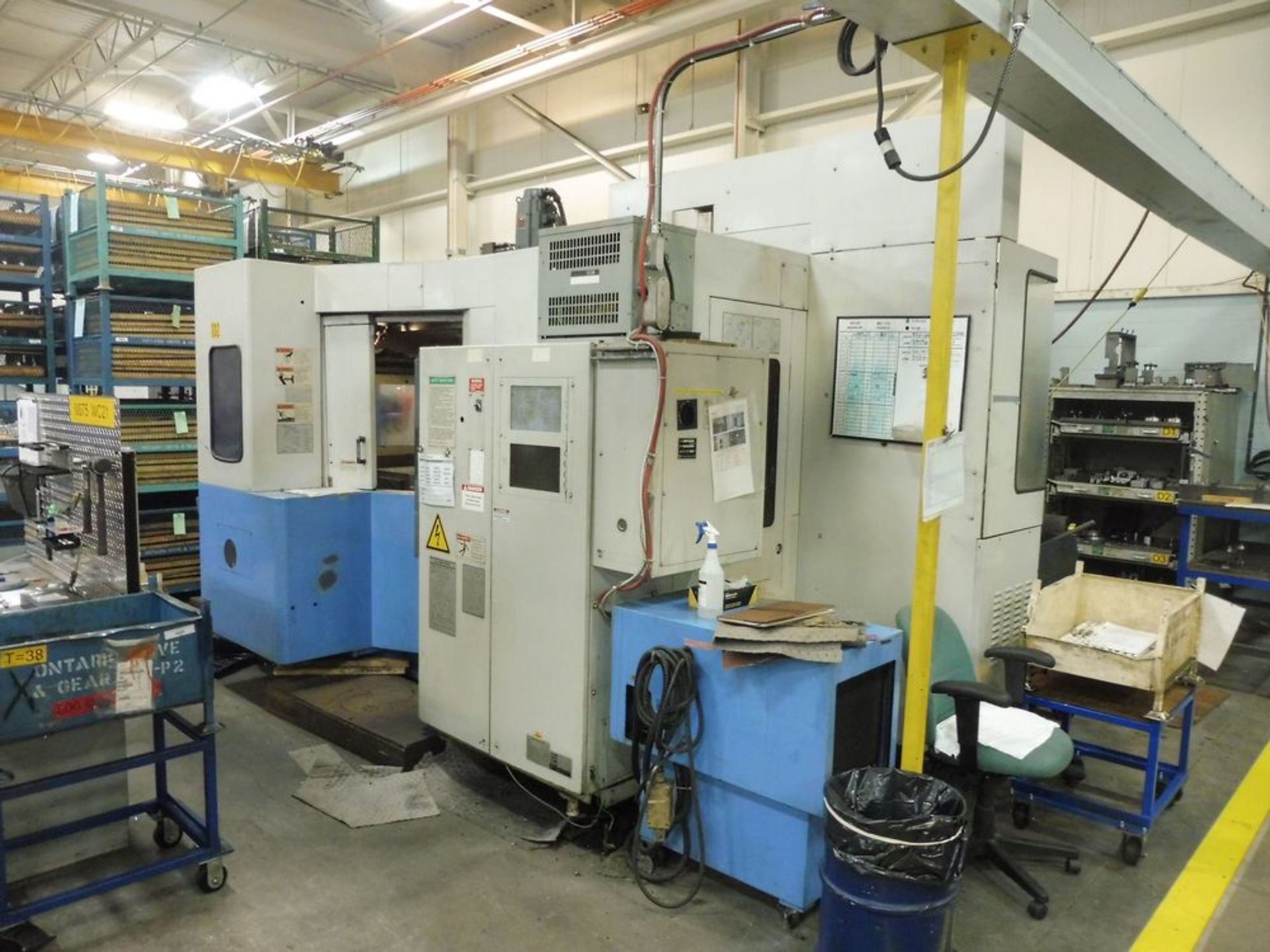 MAZAK FH580/40N CNC Horizontal Machining Center, s/n 243-119202, (2) 19.6" x 19.6" Pallets, CAT 40 - Image 6 of 8