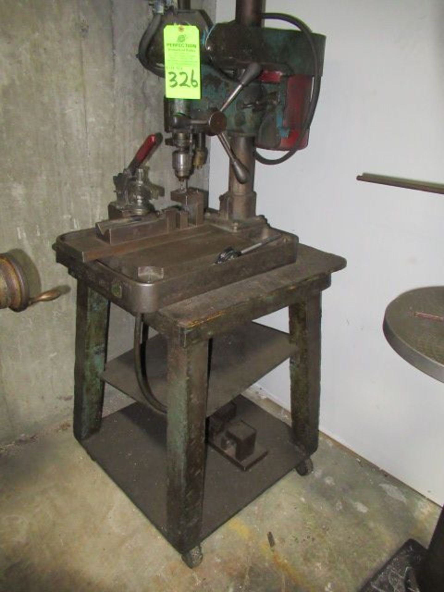 Industrial Bench Top Drill Press Mounted On Table ($75 Rigging Cost) - Image 2 of 2