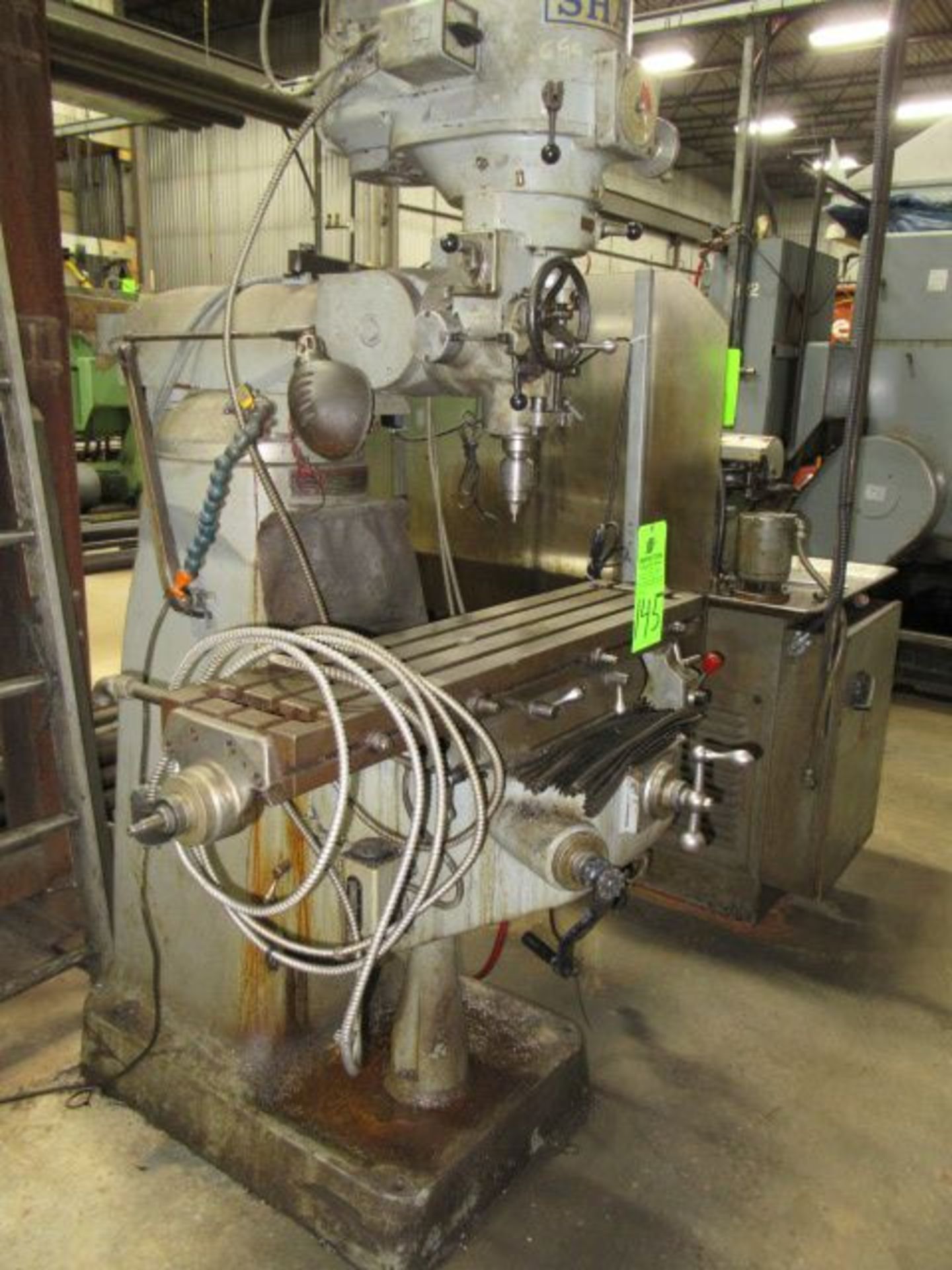 SHARPE 2 hp Vertical Mill, s/n NA, w/ Power Feed Table ($75 Rigging Cost) - Image 3 of 3