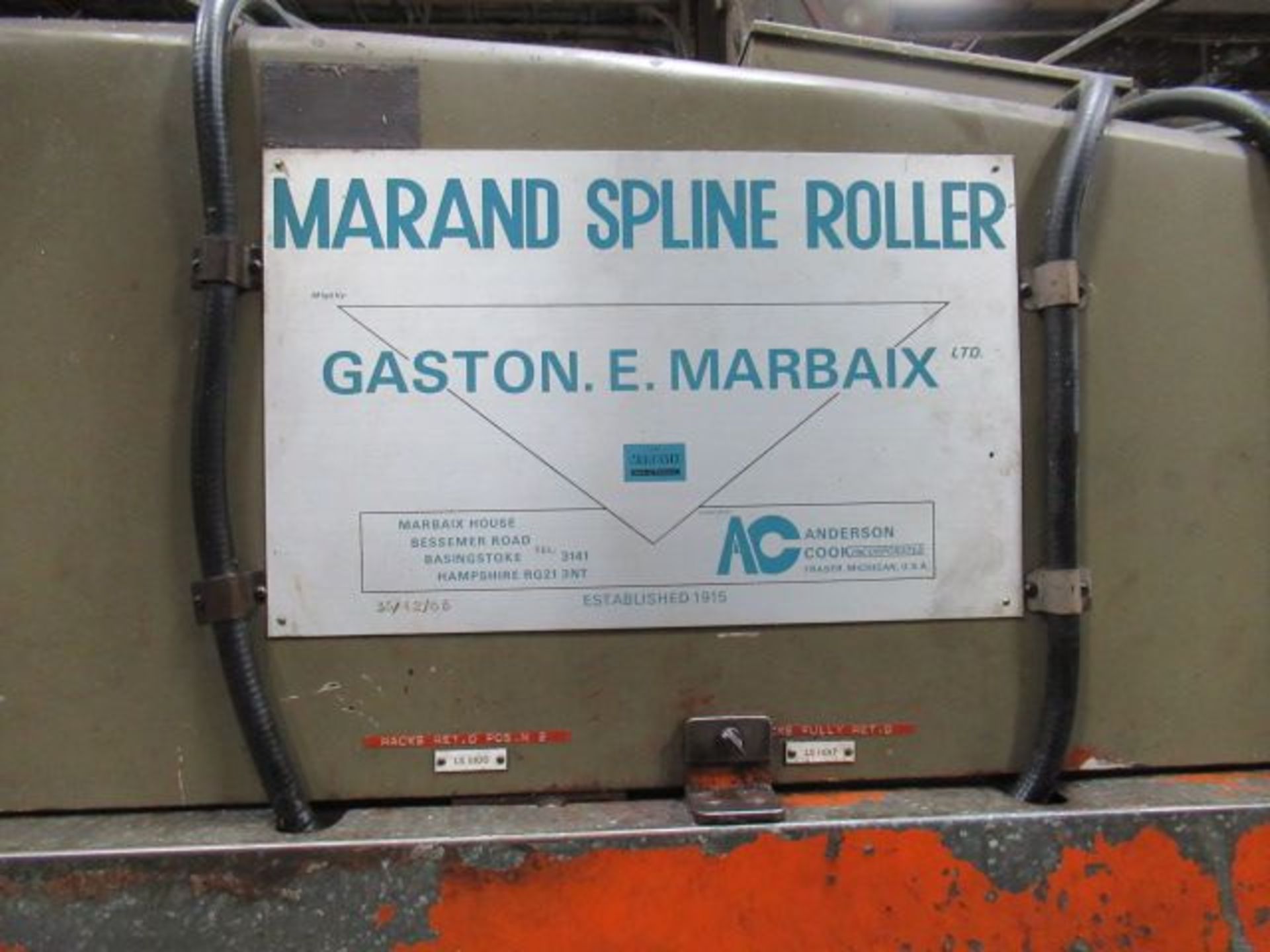 MARAND 48" Spline Roller, s/n NA ($900 Rigging Cost) - Image 7 of 7