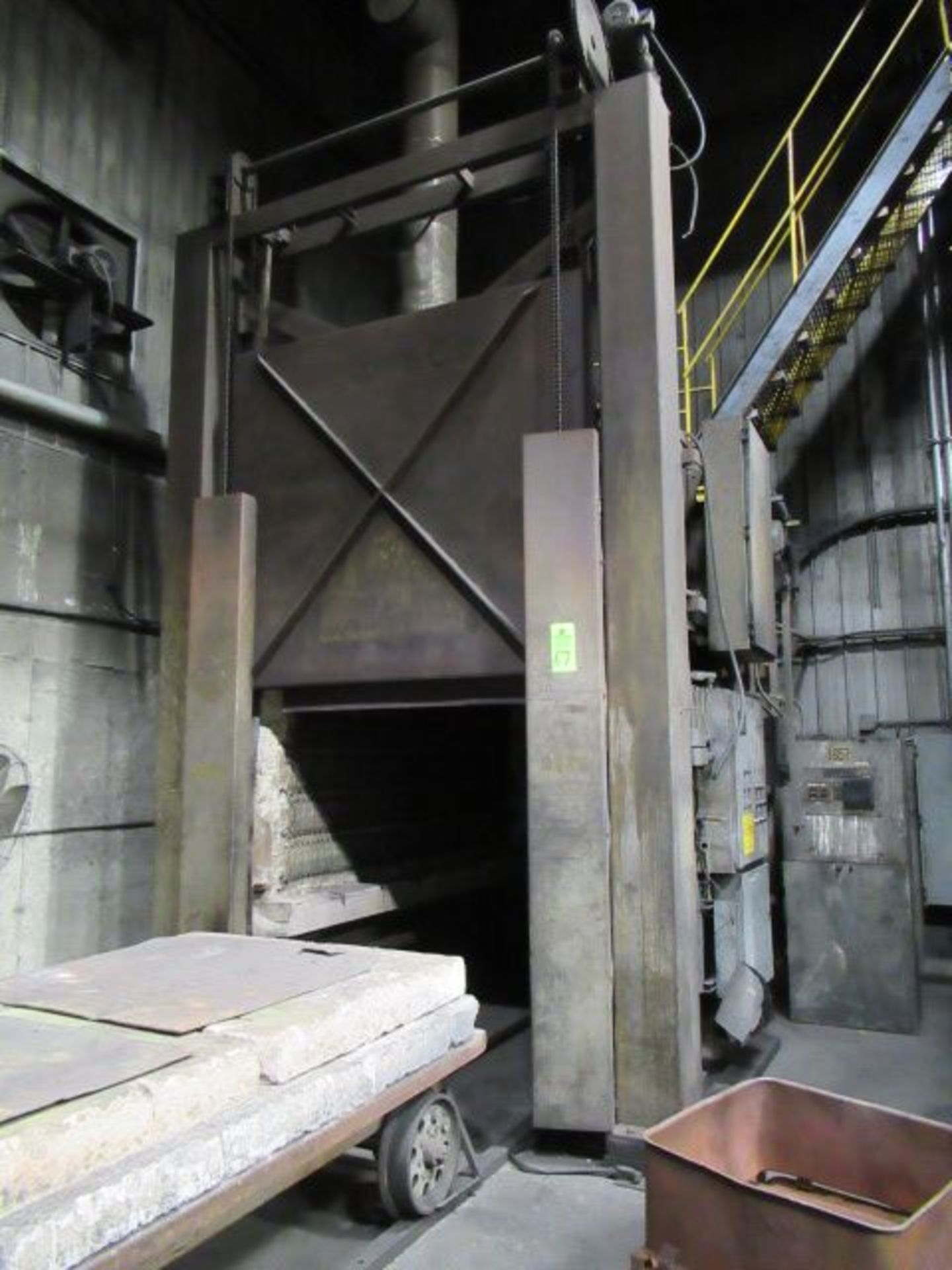 PROCECO 6 BF-E Gar Bottom Furnace, s/n 177, w/ 72" x 120" x 48" Chamber, 1400 deg F ($4800 Rigging - Image 5 of 6
