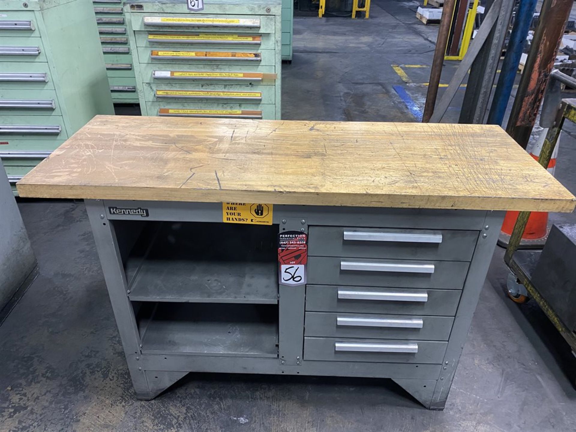 KENNEDY Wood Top Work Bench, 20" x 54"