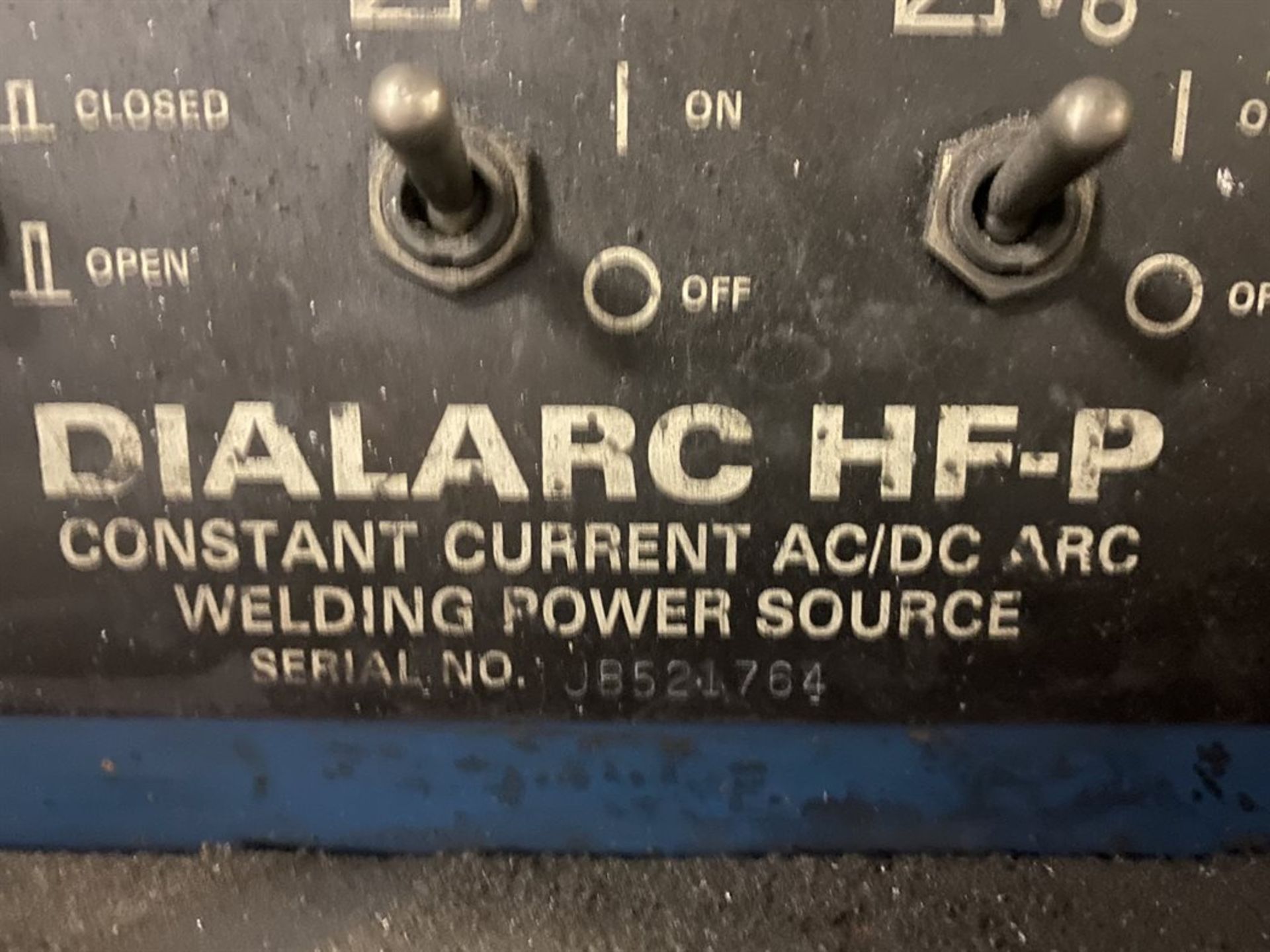 MILLER DIALARC HF-P Arc Welding Power Source, s/n JB521764 - Image 3 of 3