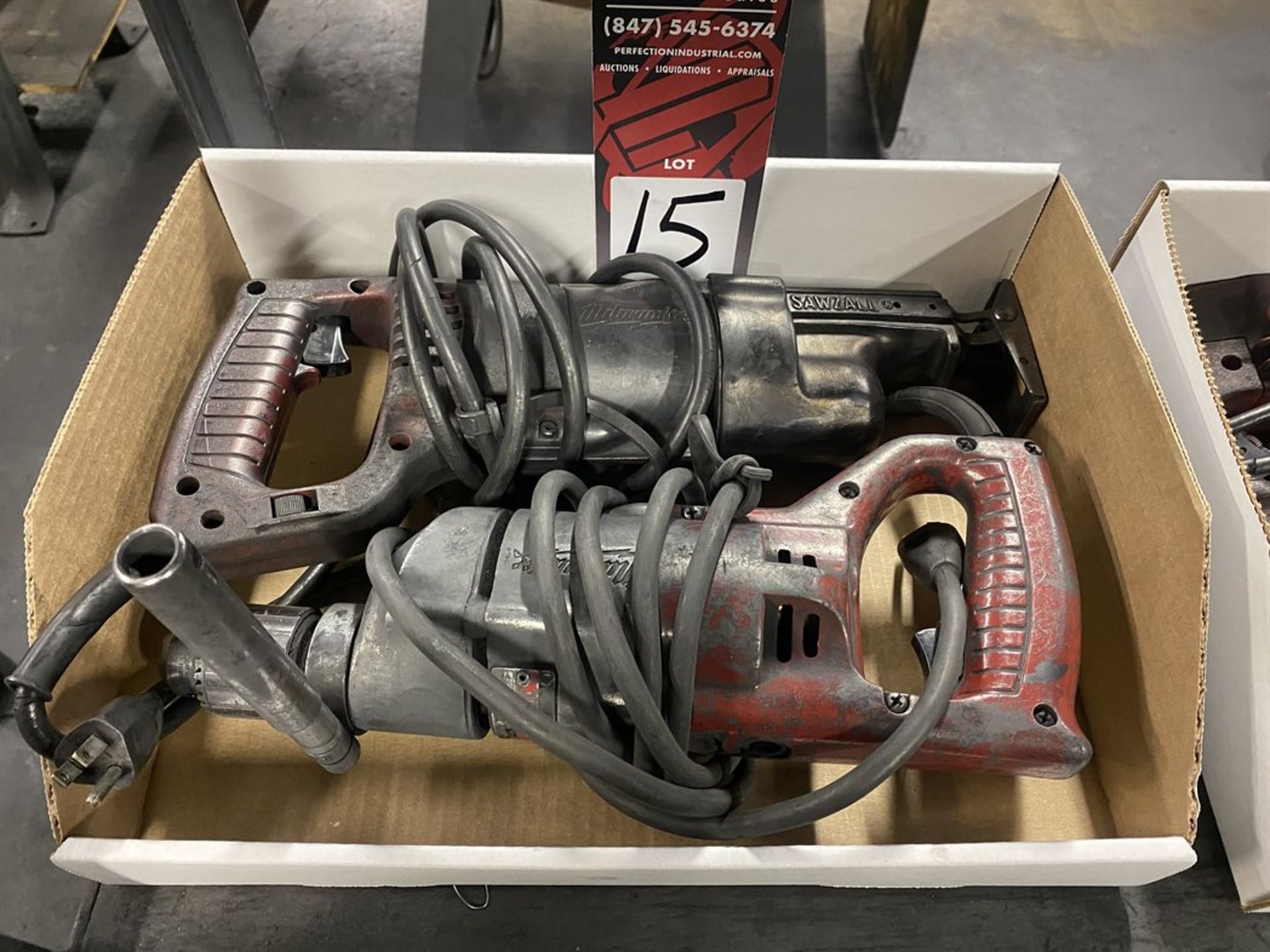 Lot Comprising Milwaukee 1/2" Hand Drill and Milwaukee 6511 Sawzall