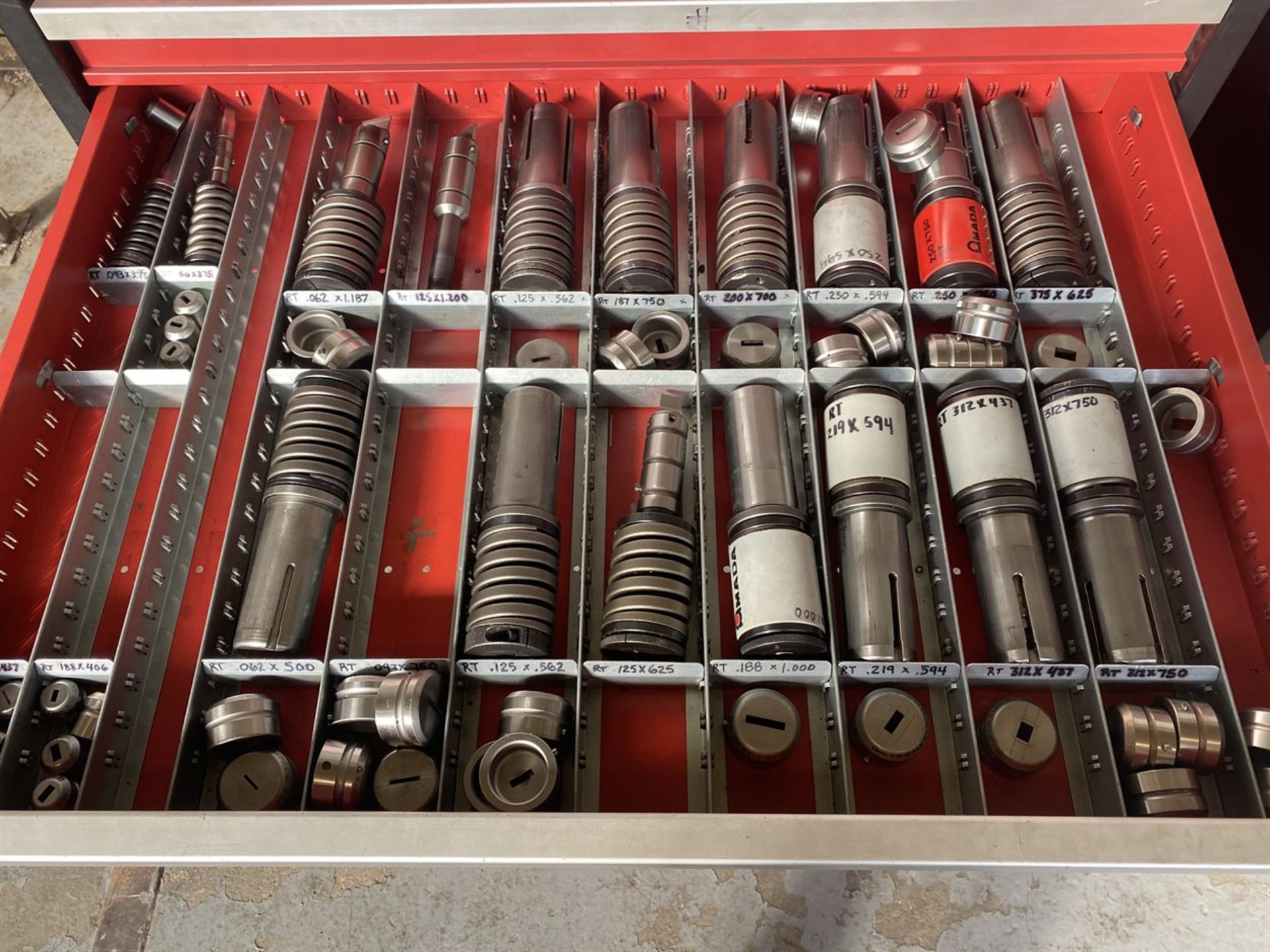 AMADA Tooling Cabinet w/ Assorted Turret Tooling - Image 4 of 9