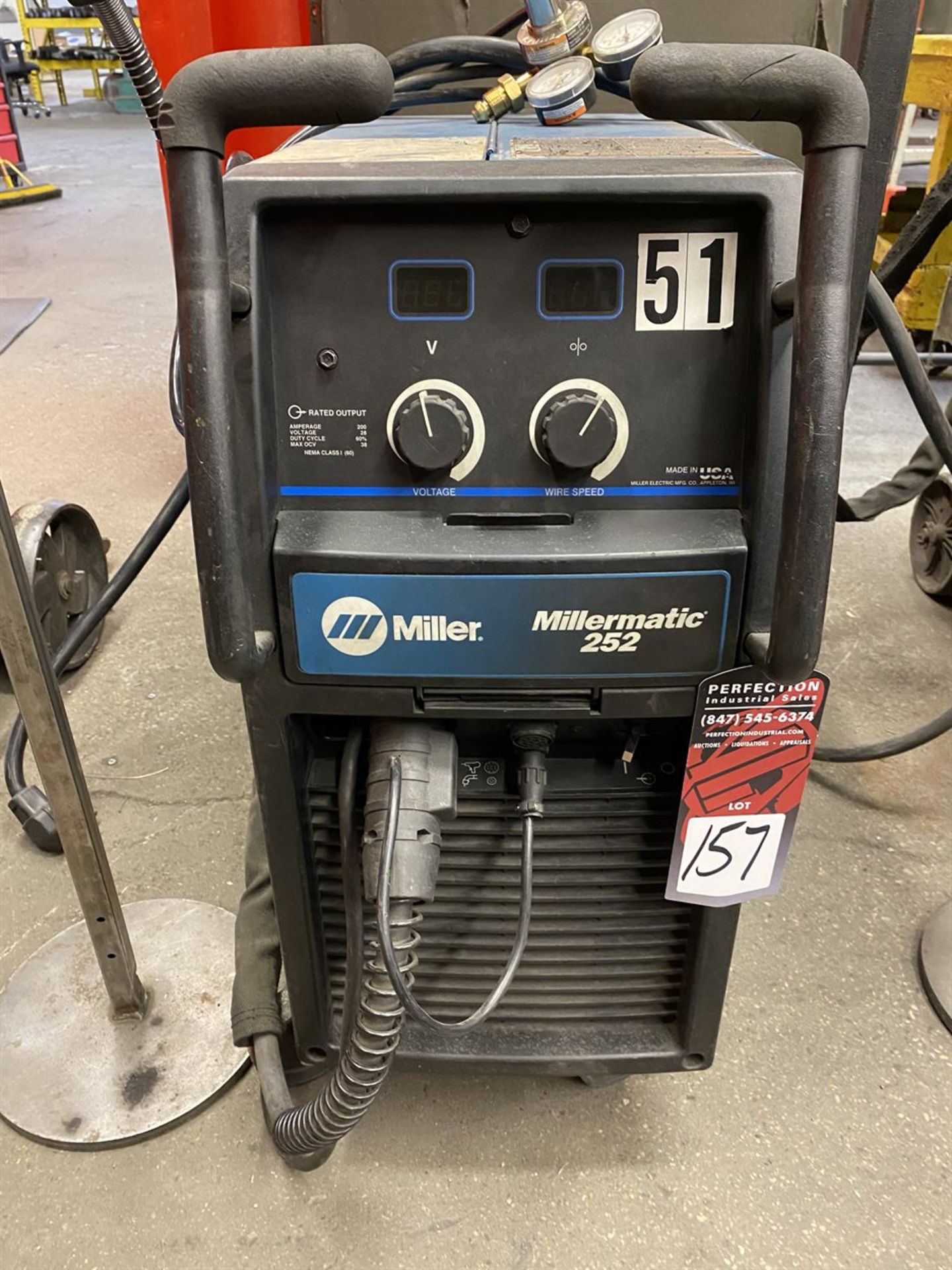 MILLER MILLERMATIC 252 Welding Power Source, s/n LH320388B - Image 2 of 3