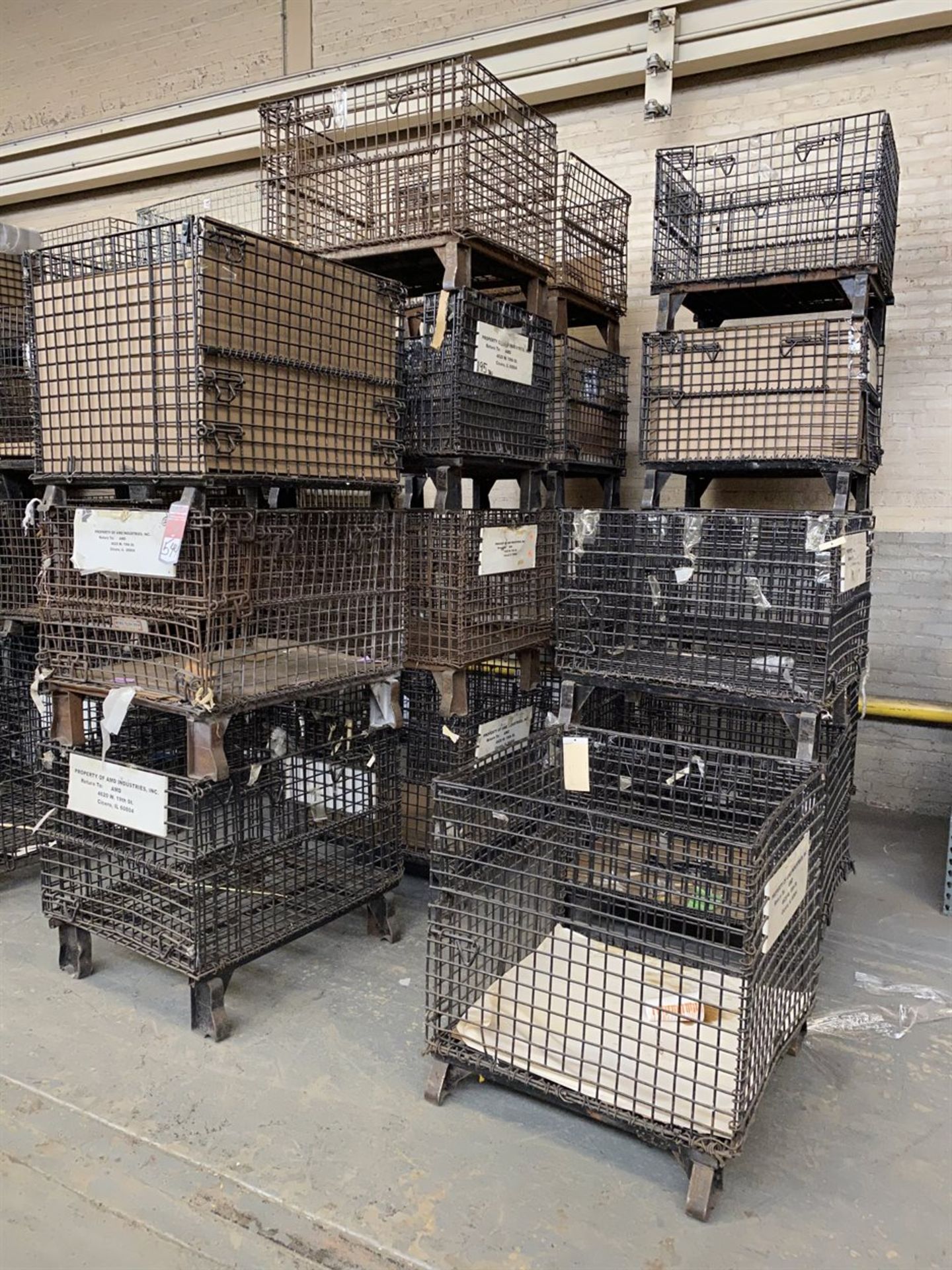 Lot of (18) Collapsible Wire Crates