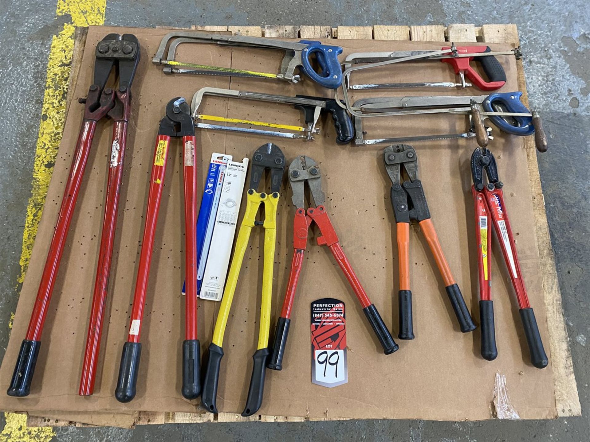 Lot of Assorted Bolt Cutters and Saws