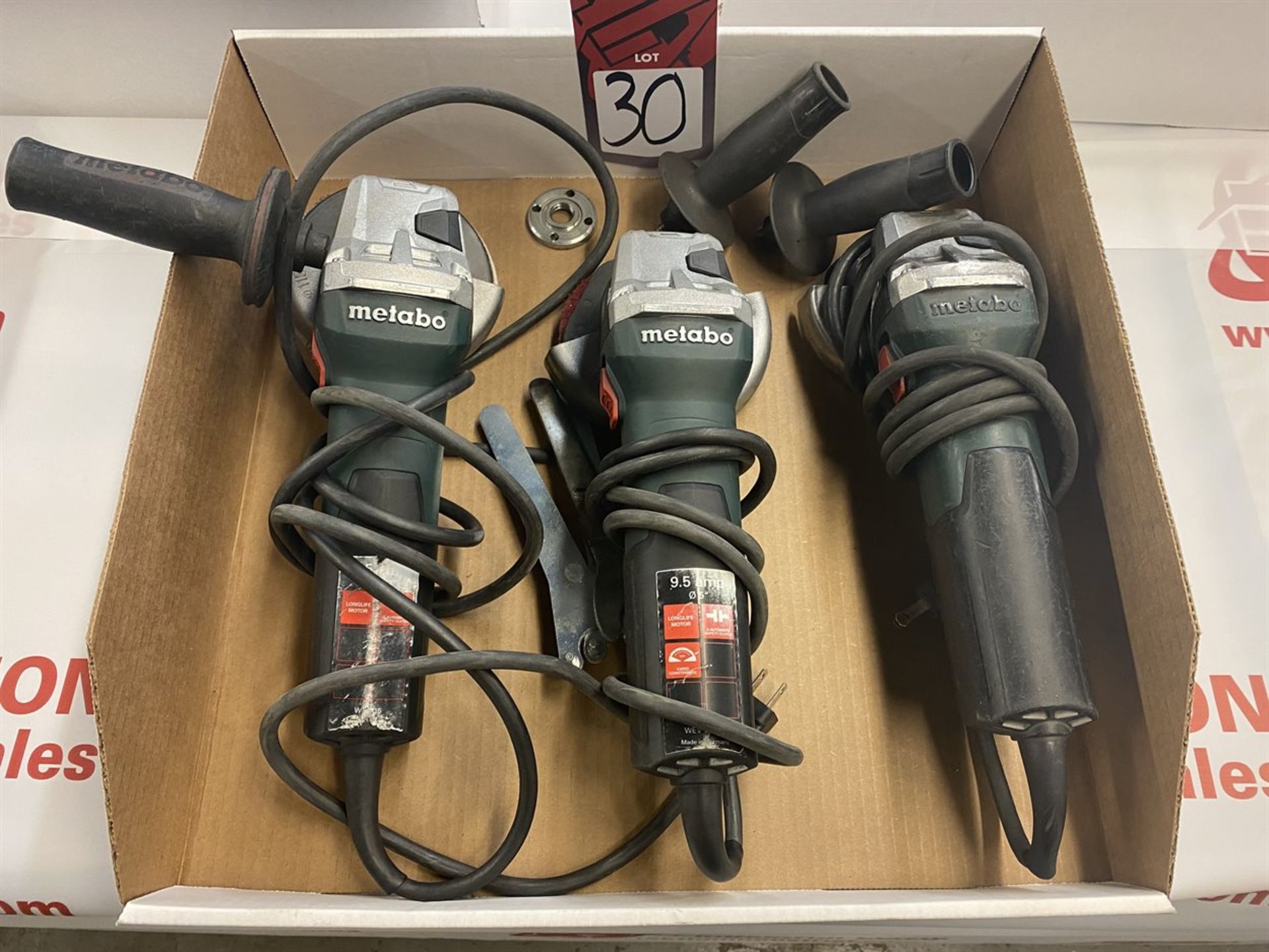 Lot of (3) METABO 4" Angle Grinders