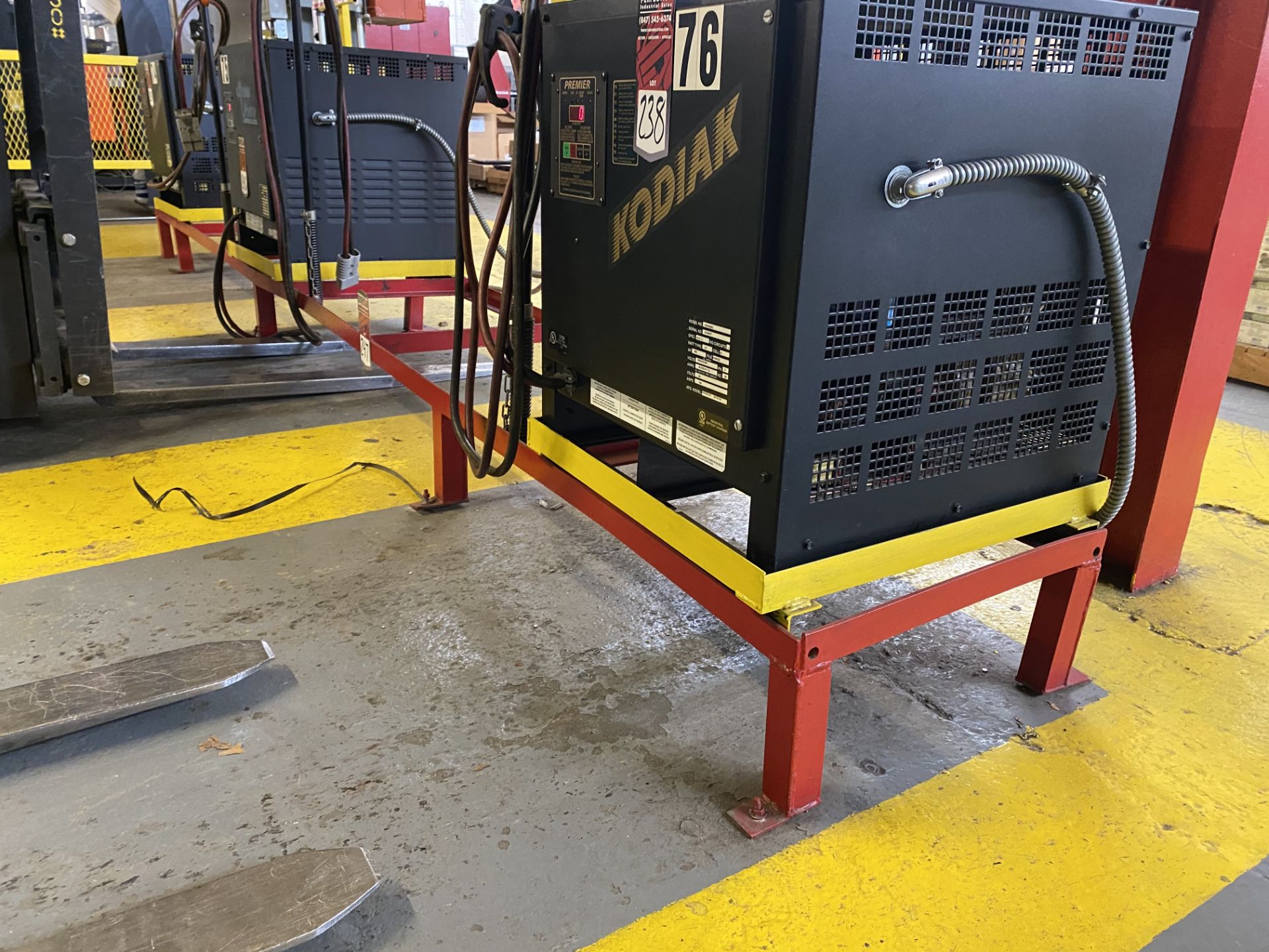 Battery Charger Rack, 23" x 16' L