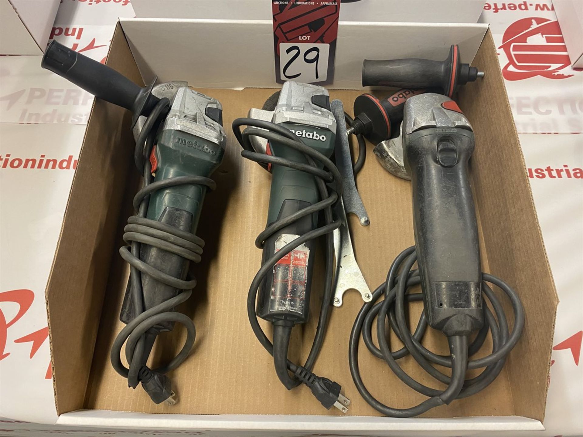 Lot of (3) METABO 4" Angle Grinders