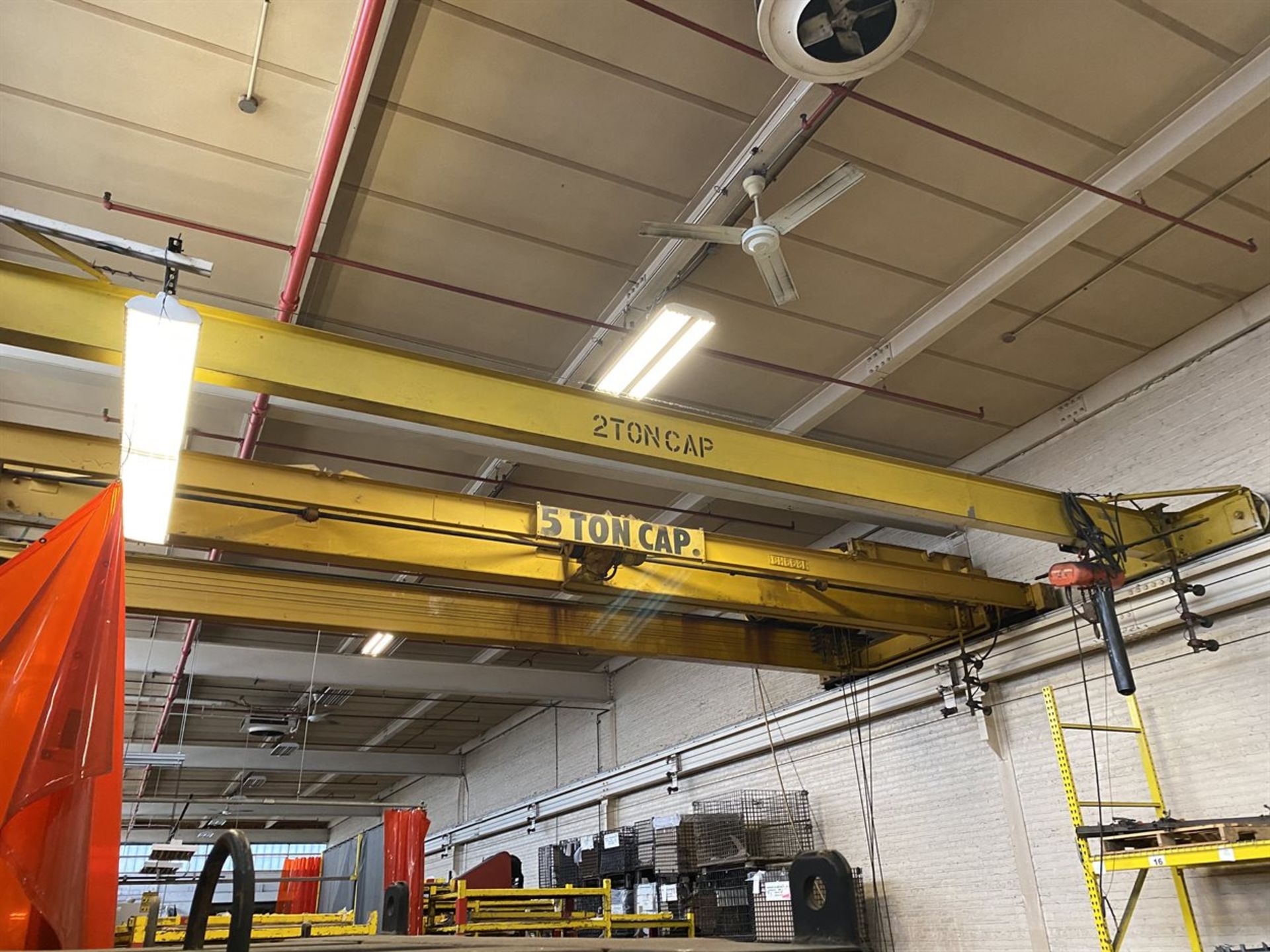 2-Ton Bridge Crane w/ CM Lodestar Electric Hoist w/ Pendant Control - Image 3 of 4