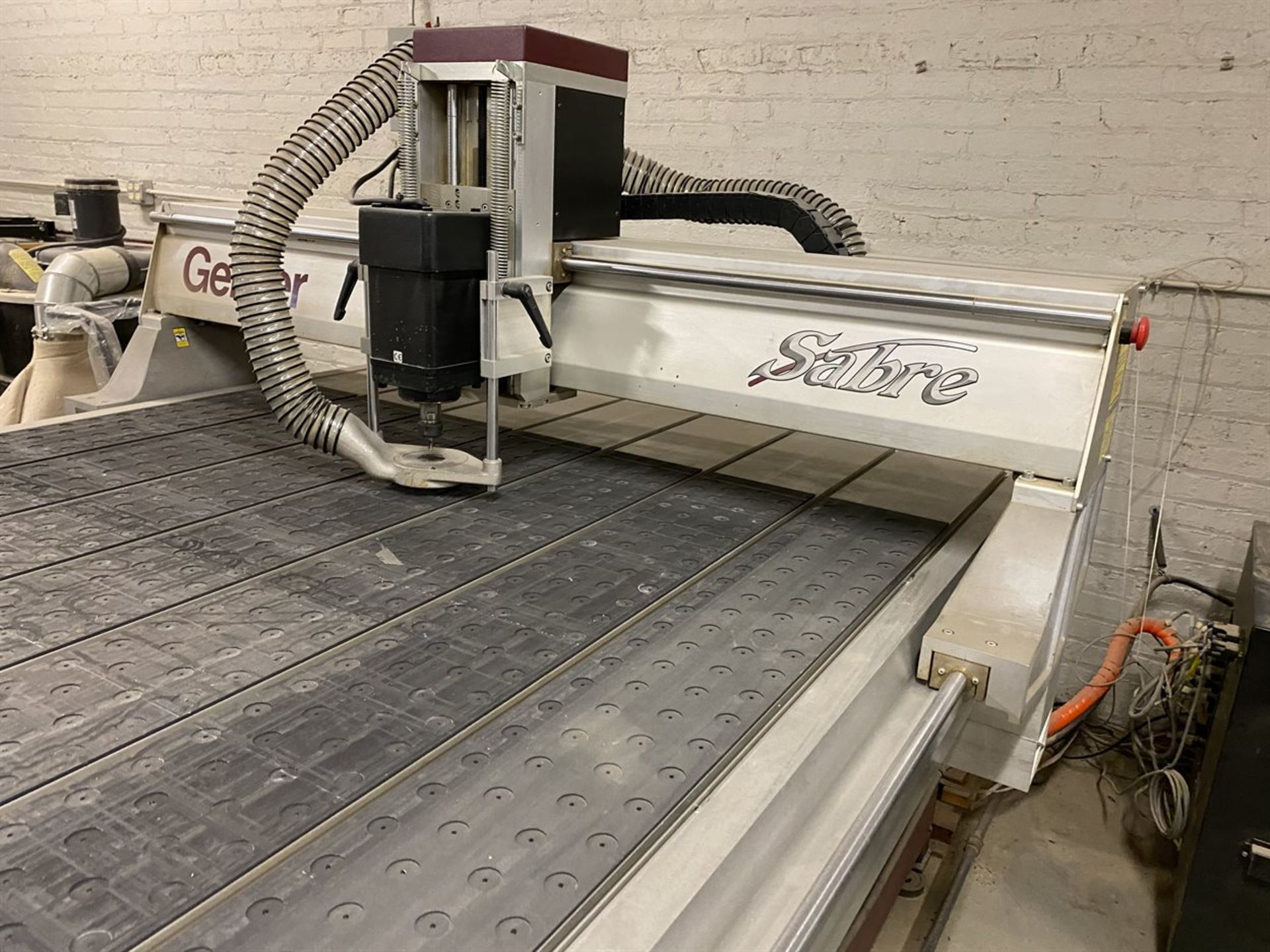 GERBER SABRE 408 Router, s/n 827.699, 54” x 121” Table, 53.5” x 101 ...