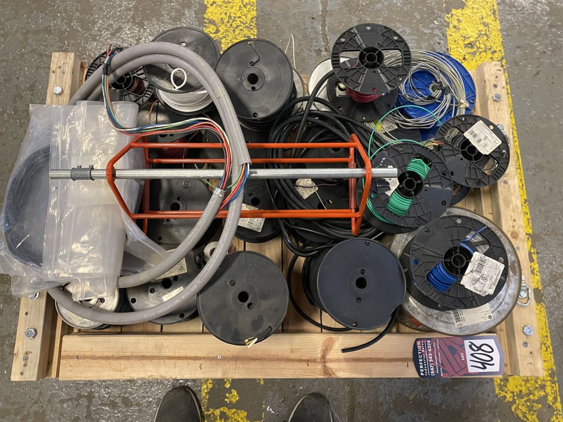 Lot of Assorted Wire Spools