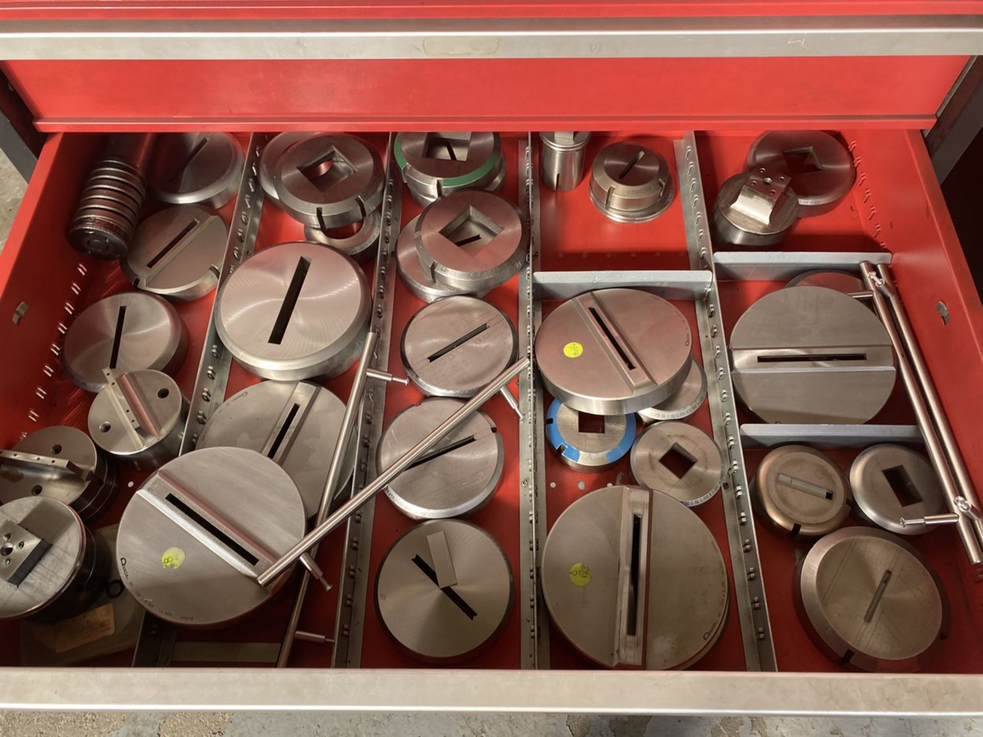 { Choice of lots: 215, 216, 217 } AMADA Tooling Cabinet w/ Assorted ...