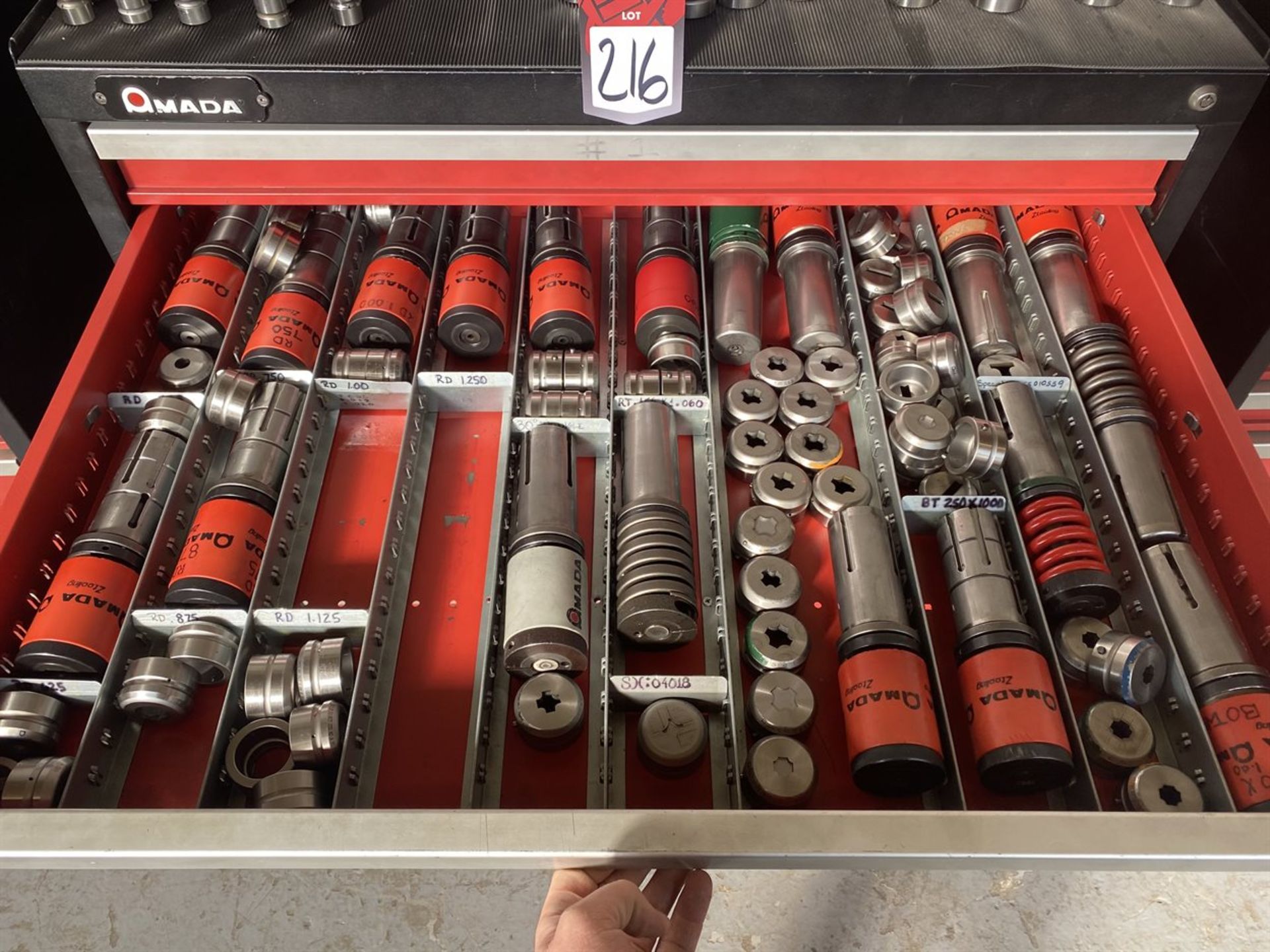 AMADA Tooling Cabinet w/ Assorted Turret Tooling - Image 4 of 10