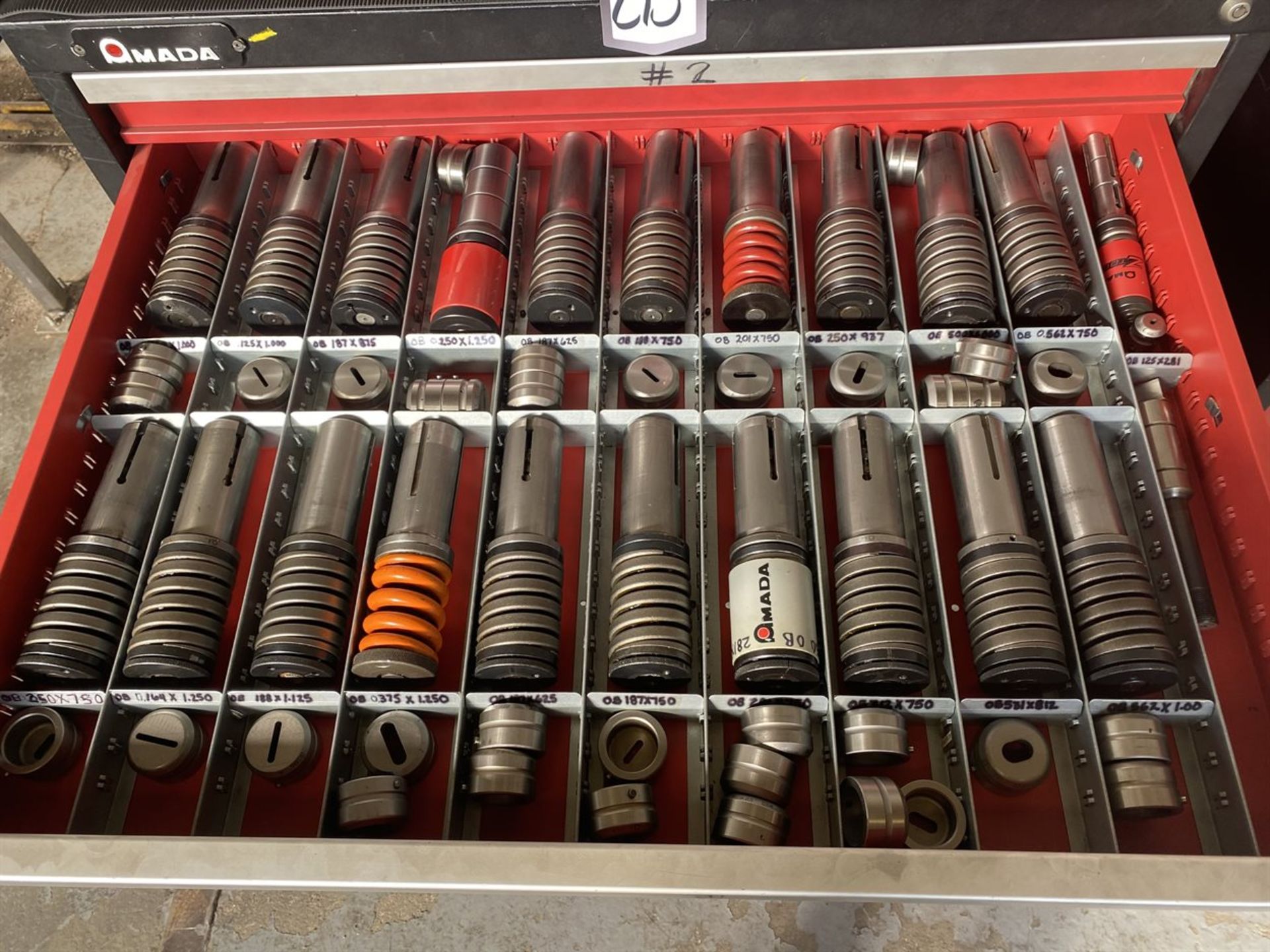 AMADA Tooling Cabinet w/ Assorted Turret Tooling - Image 3 of 9