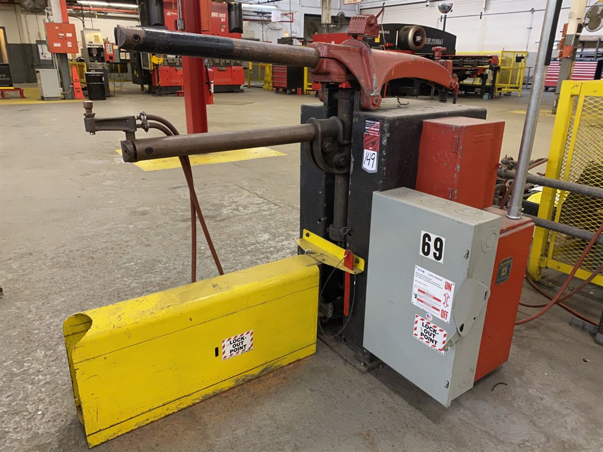 50 KVA TAYLOR WINFIELD NB2450 Spot Welder, s/n 54747, 24” Throat x 8” Gap