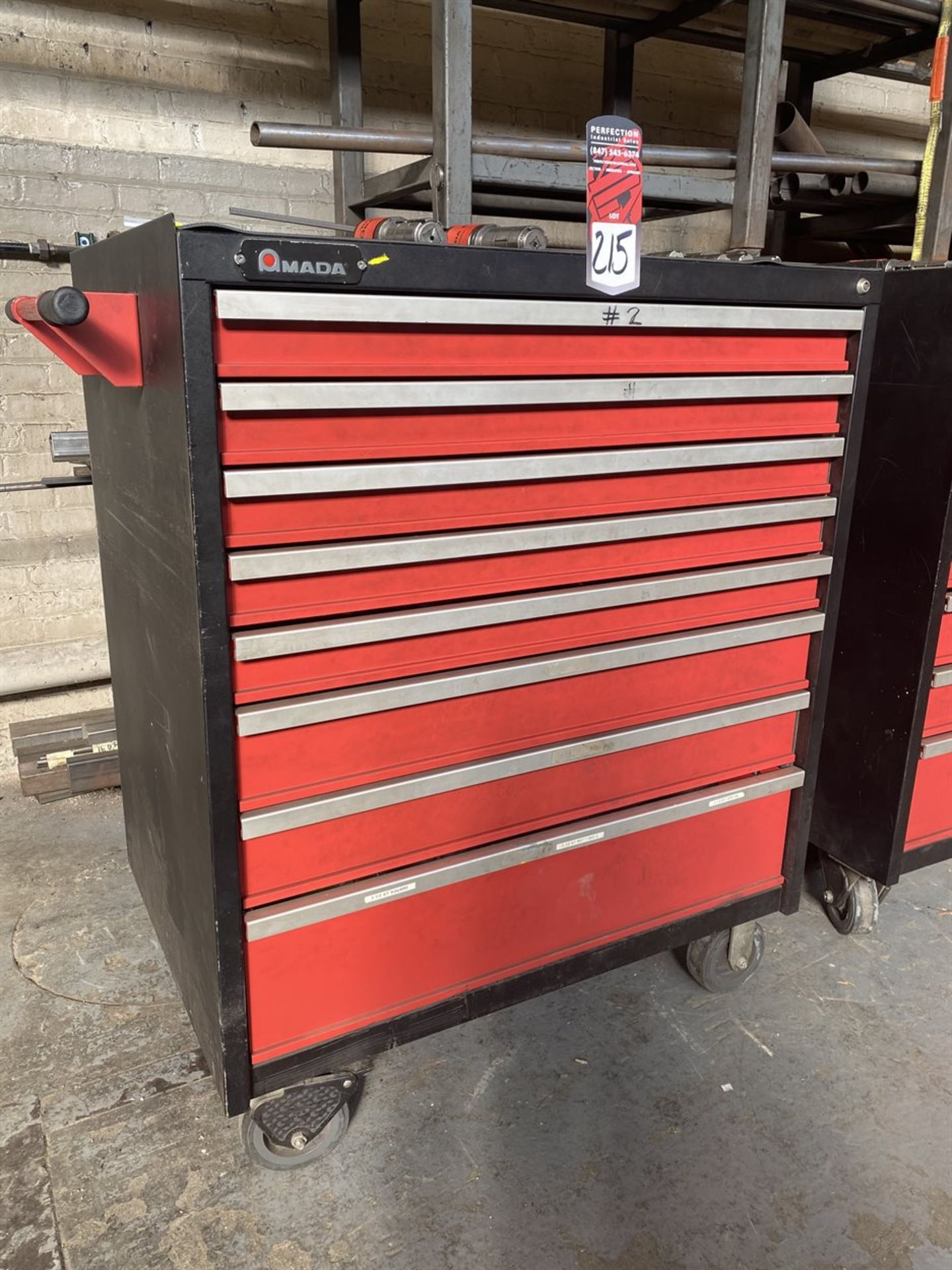 AMADA Tooling Cabinet w/ Assorted Turret Tooling