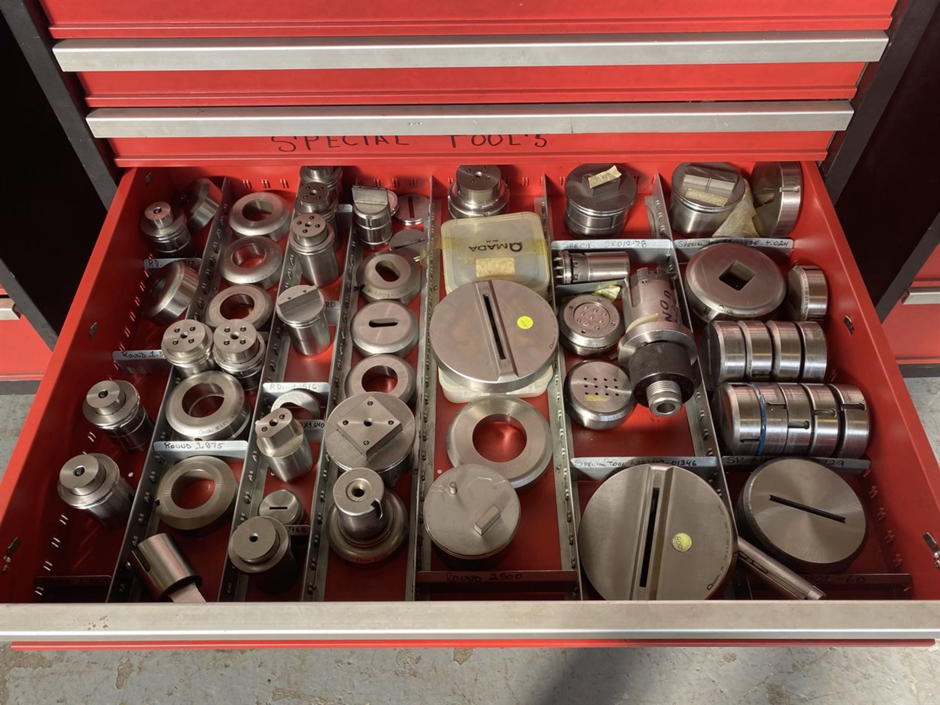 AMADA Tooling Cabinet w/ Assorted Turret Tooling - Image 8 of 10