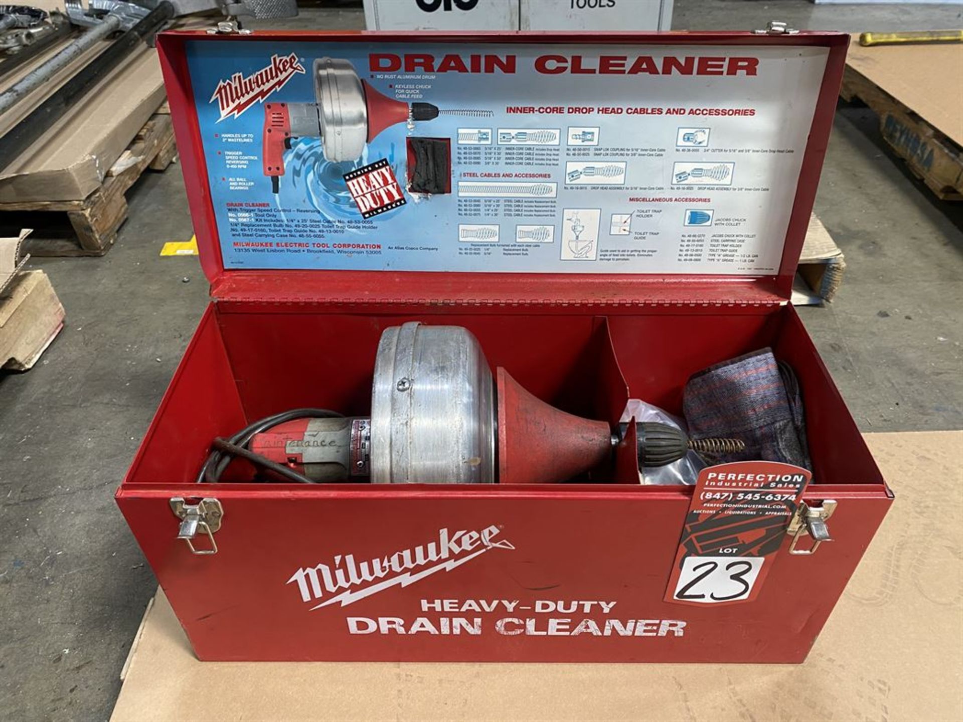 Milwaukee Heavy Duty Drain Cleaner, 450 RPM