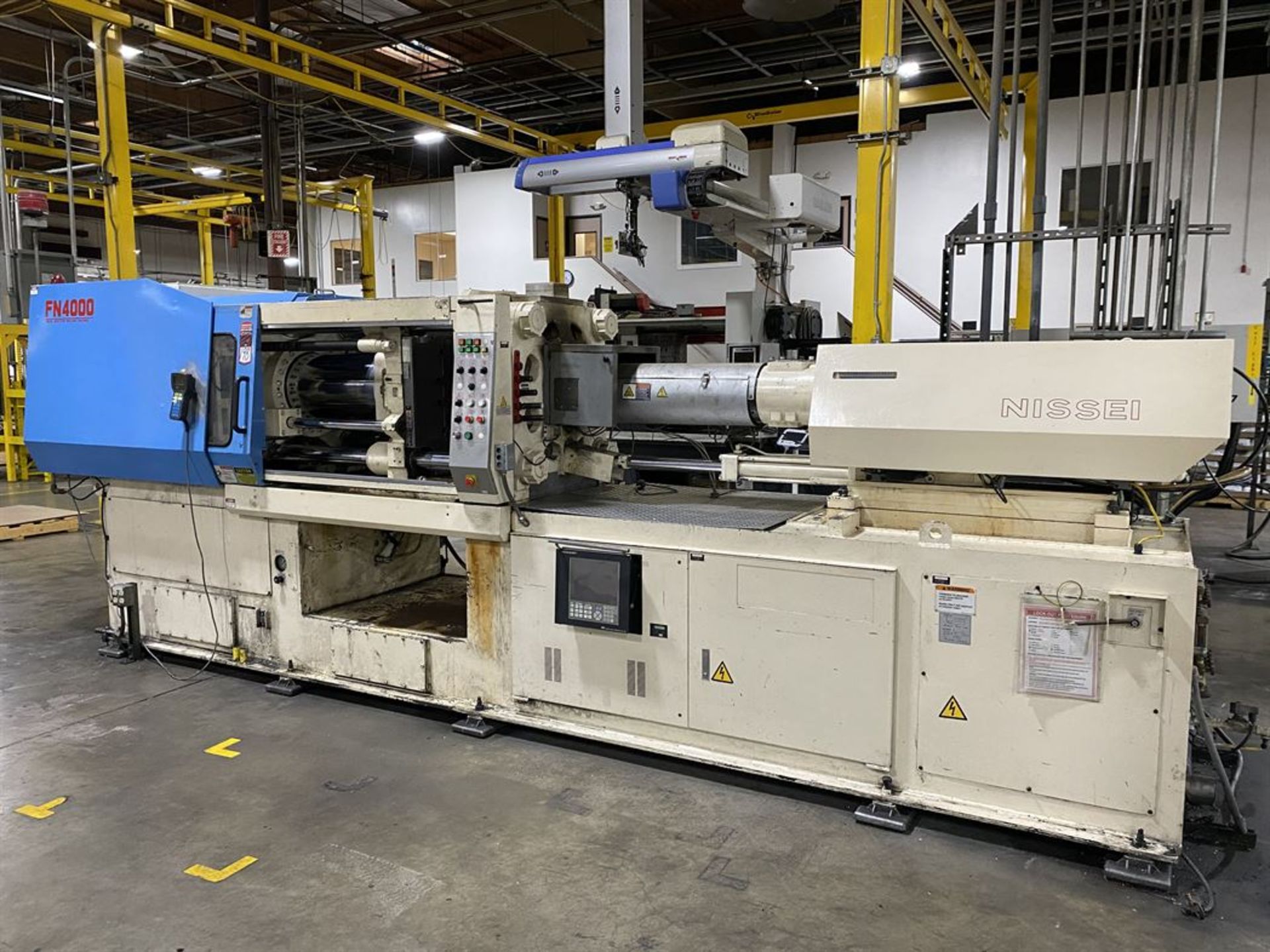 NISSEI FN4000 150 Ton Hydraulic Injection Molders, s/n S18U015, w/ NCS9300T Control, 14 oz Shot - Image 2 of 9