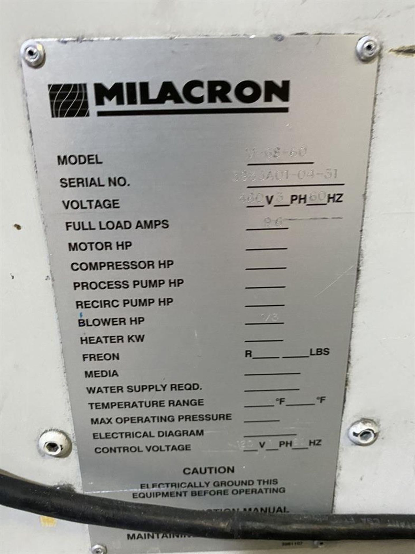 Cincinnati Milacron M-GS-60 Hopper Dryer System, s/n 3933A01-04-31, w/ Vacuum Loader - Image 4 of 6