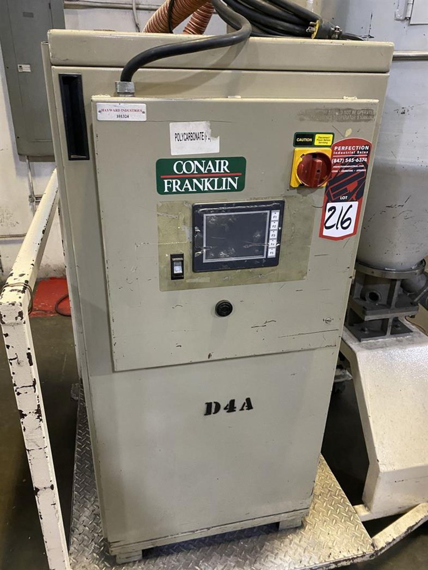 Conair Franklin DBAA04S030000 Hopper Dryer System, s/n D51083, Cincinnati Milacron Hopper, Vacuum - Image 3 of 6