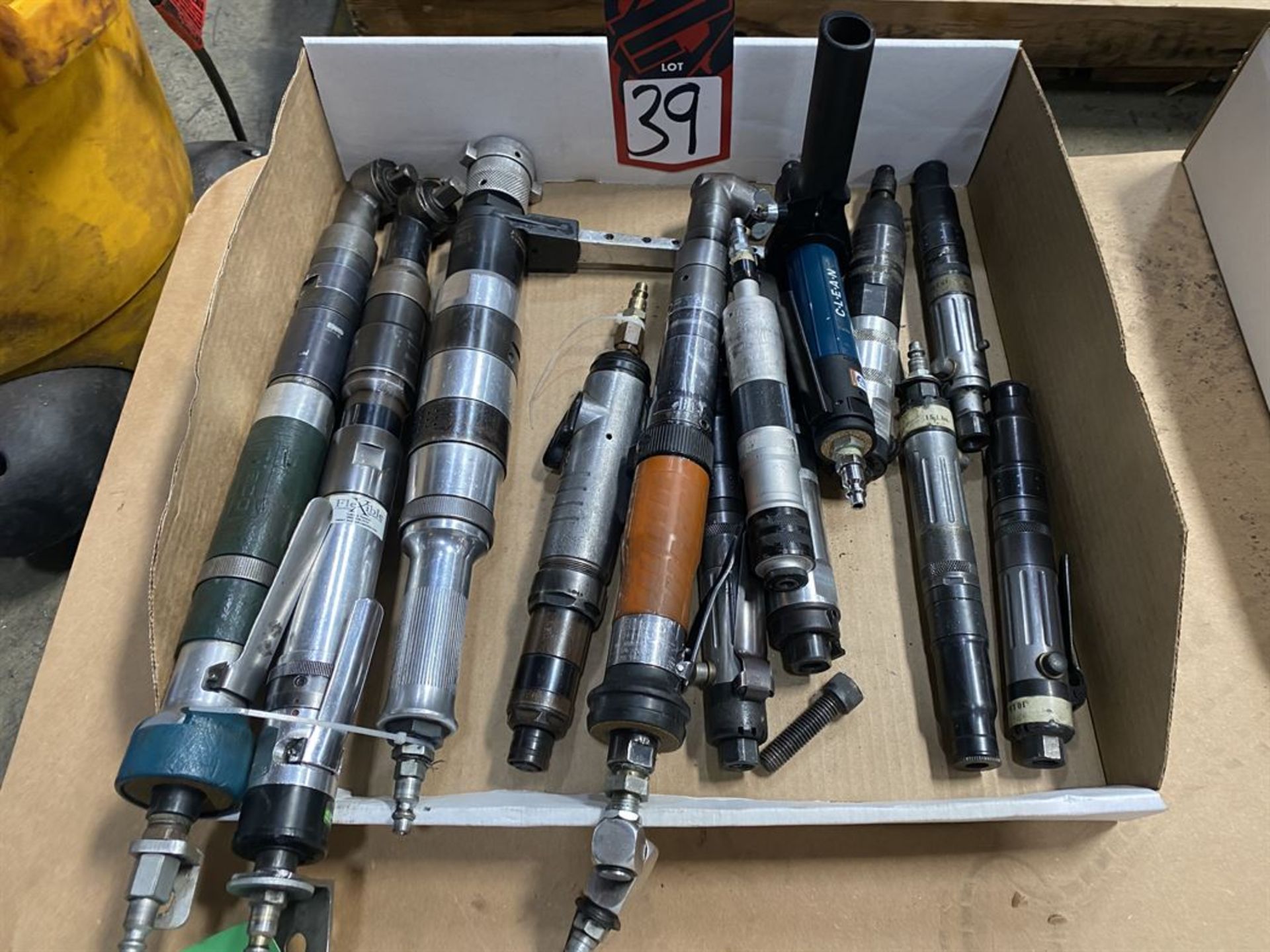 Lot of Assorted Pneumatic Straight and Right Angle Tools