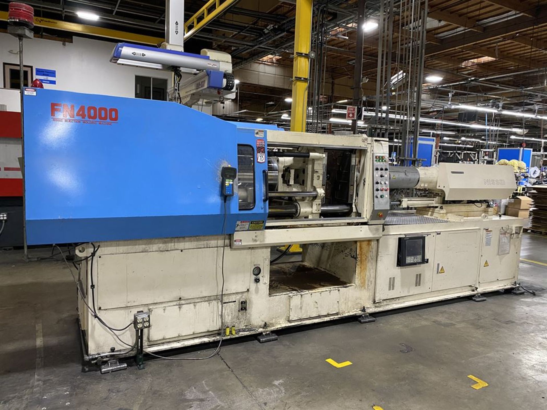 NISSEI FN4000 150 Ton Hydraulic Injection Molders, s/n S18U015, w/ NCS9300T Control, 14 oz Shot