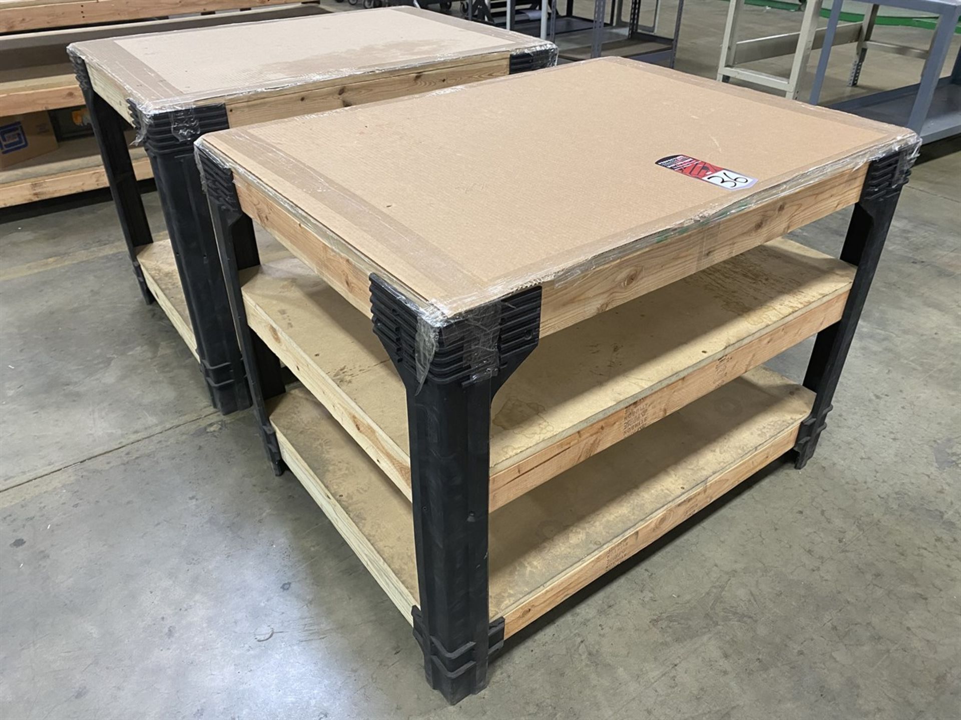 Lot of (2) Work Benches, 36" x 48"