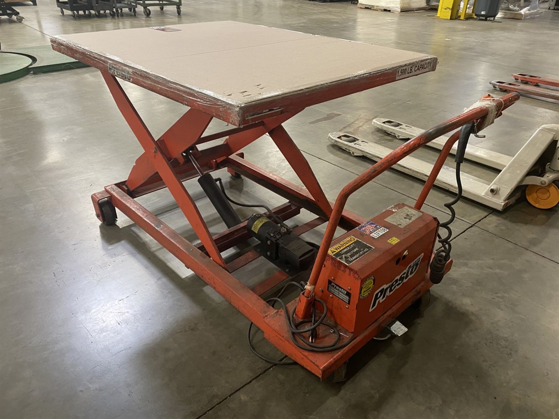 PRESTO WBP36-15 Lift Cart, 1500 LB Capacity, 4' x 3' Table - Image 2 of 2