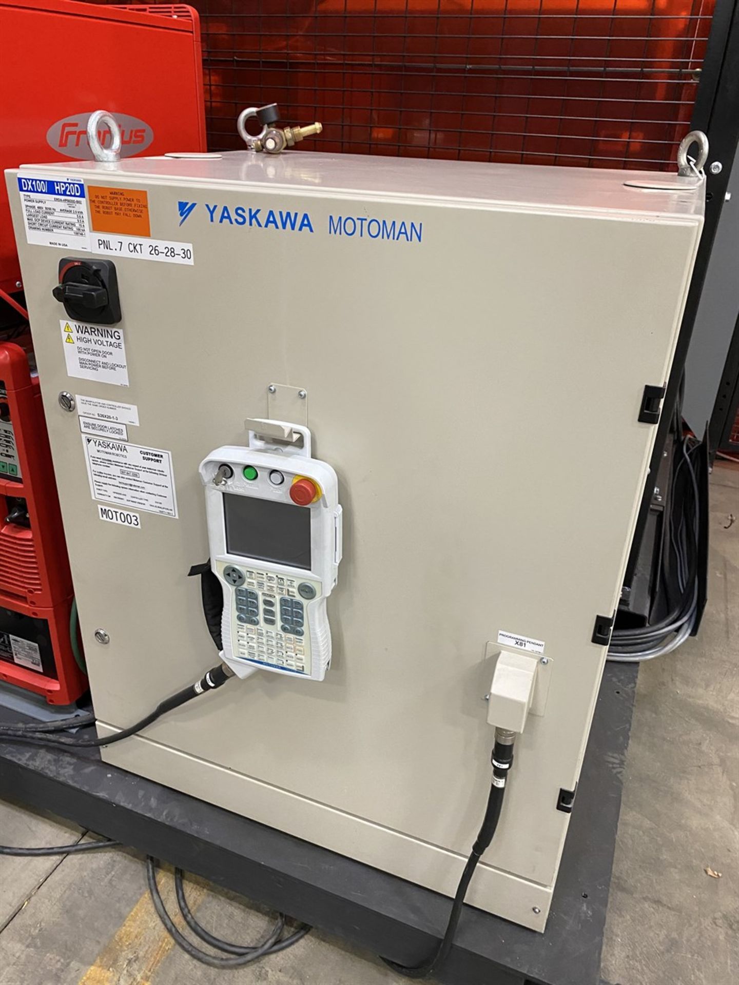 2019 YASKAWA MOTOMAN HP20D Robotic Welding Cell, s/n RH9G00-2703-5, 20 Kg Payload, 6-Axis, 120.6” - Image 9 of 10