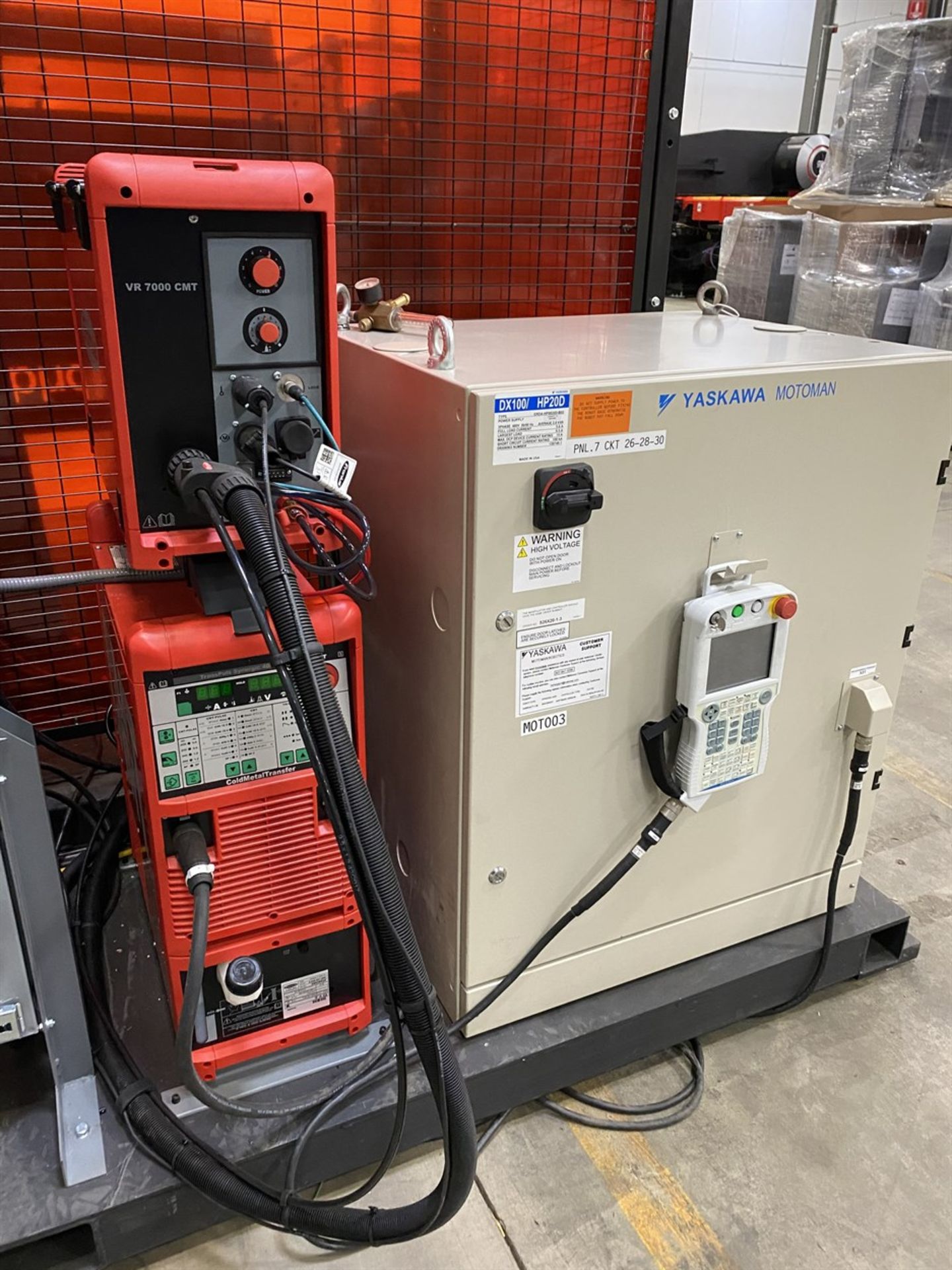 2019 YASKAWA MOTOMAN HP20D Robotic Welding Cell, s/n RH9G00-2703-5, 20 Kg Payload, 6-Axis, 120.6” - Image 6 of 10