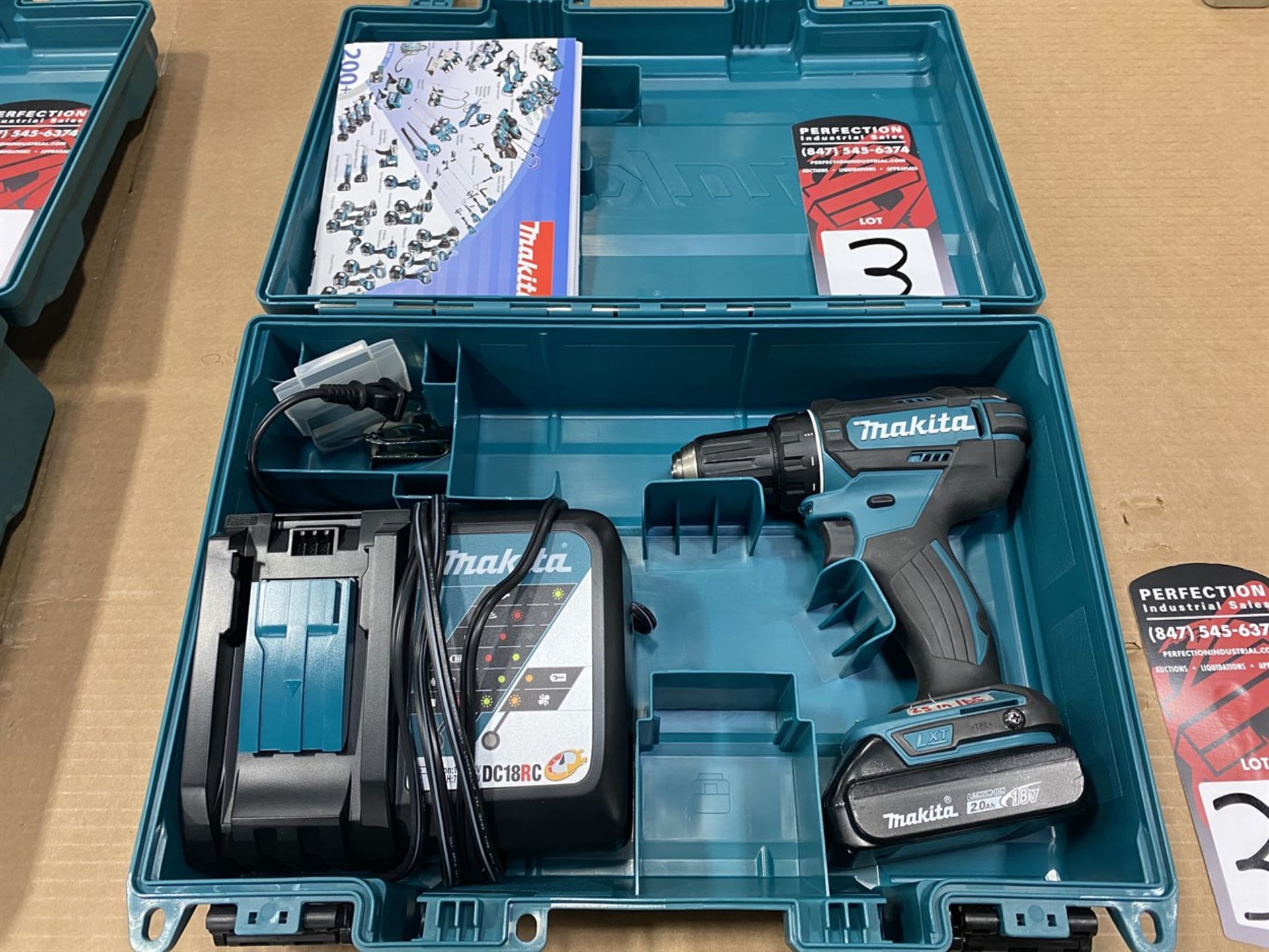 MAKITA 18V Electric Drill w/ Battery, Charger and Case