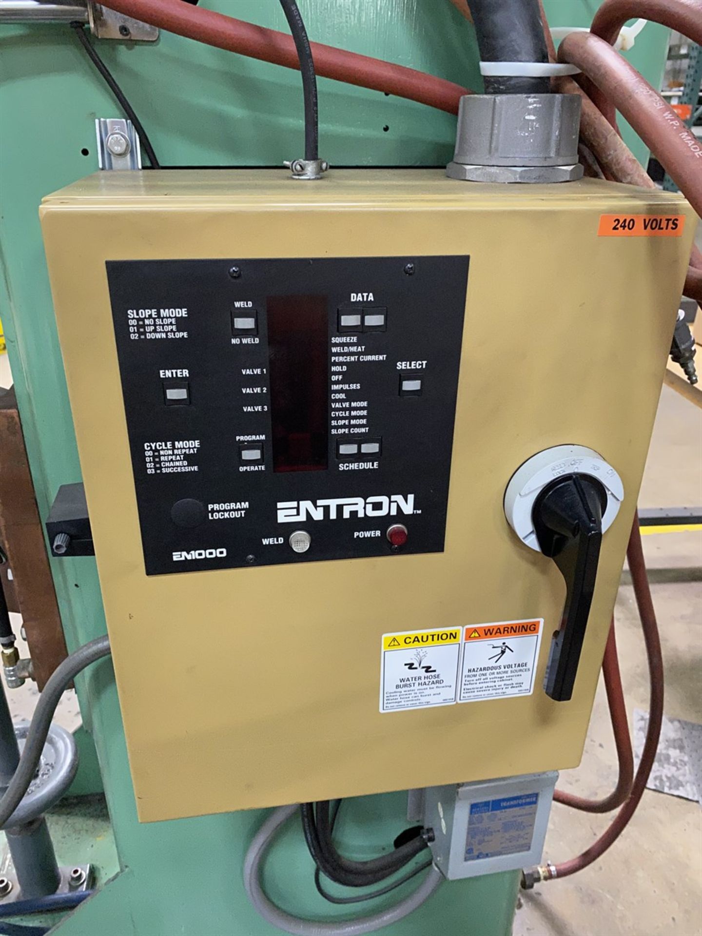 SWIFT P50-1-50-12P Spot Welder, s/n 5558, 50 KVA, 12” Throat, Entron EN1000 Weld Control - Image 6 of 6