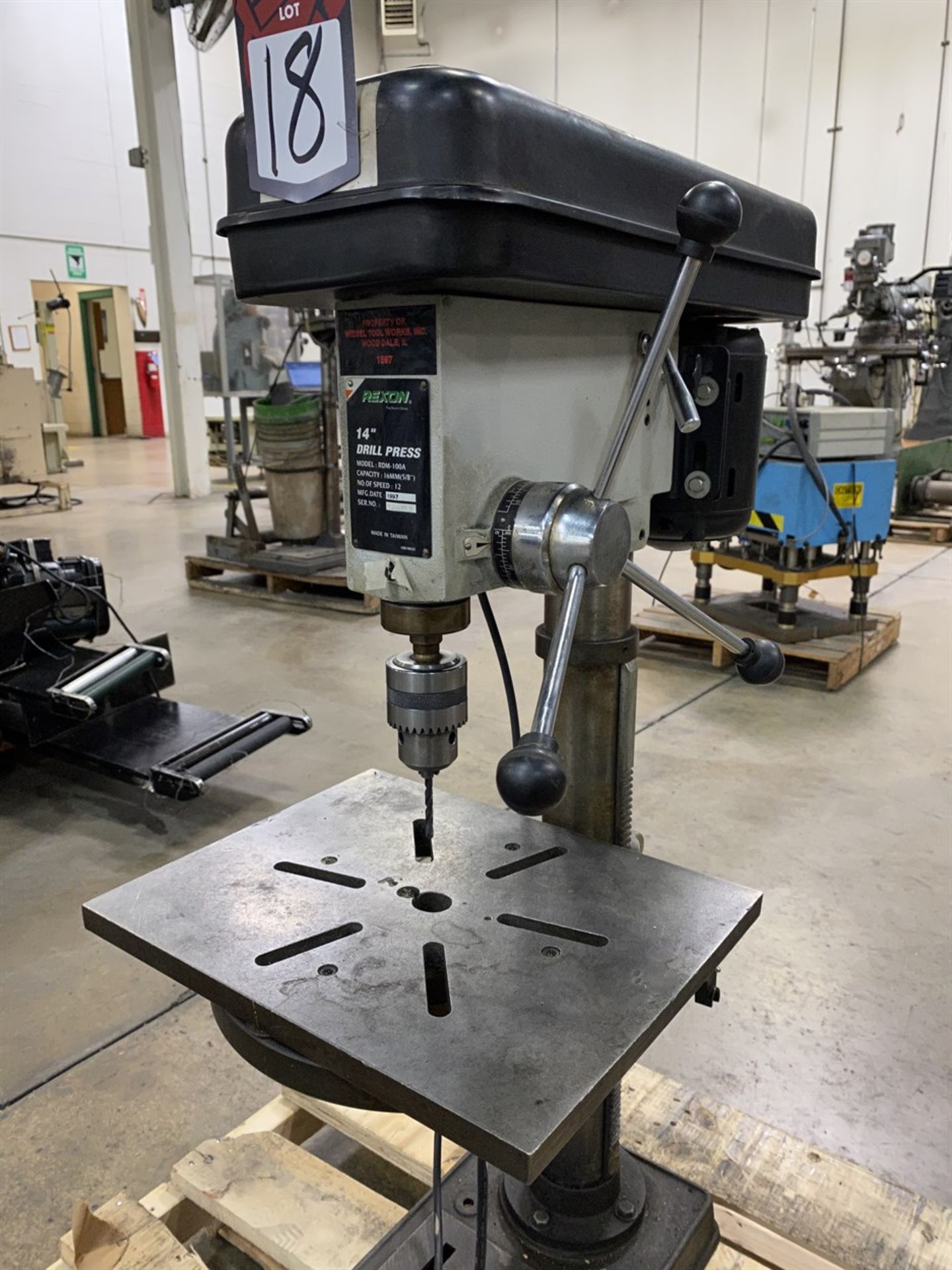 REXON RDM-100A 14" Drill Press, s/n 160252 - Image 3 of 4