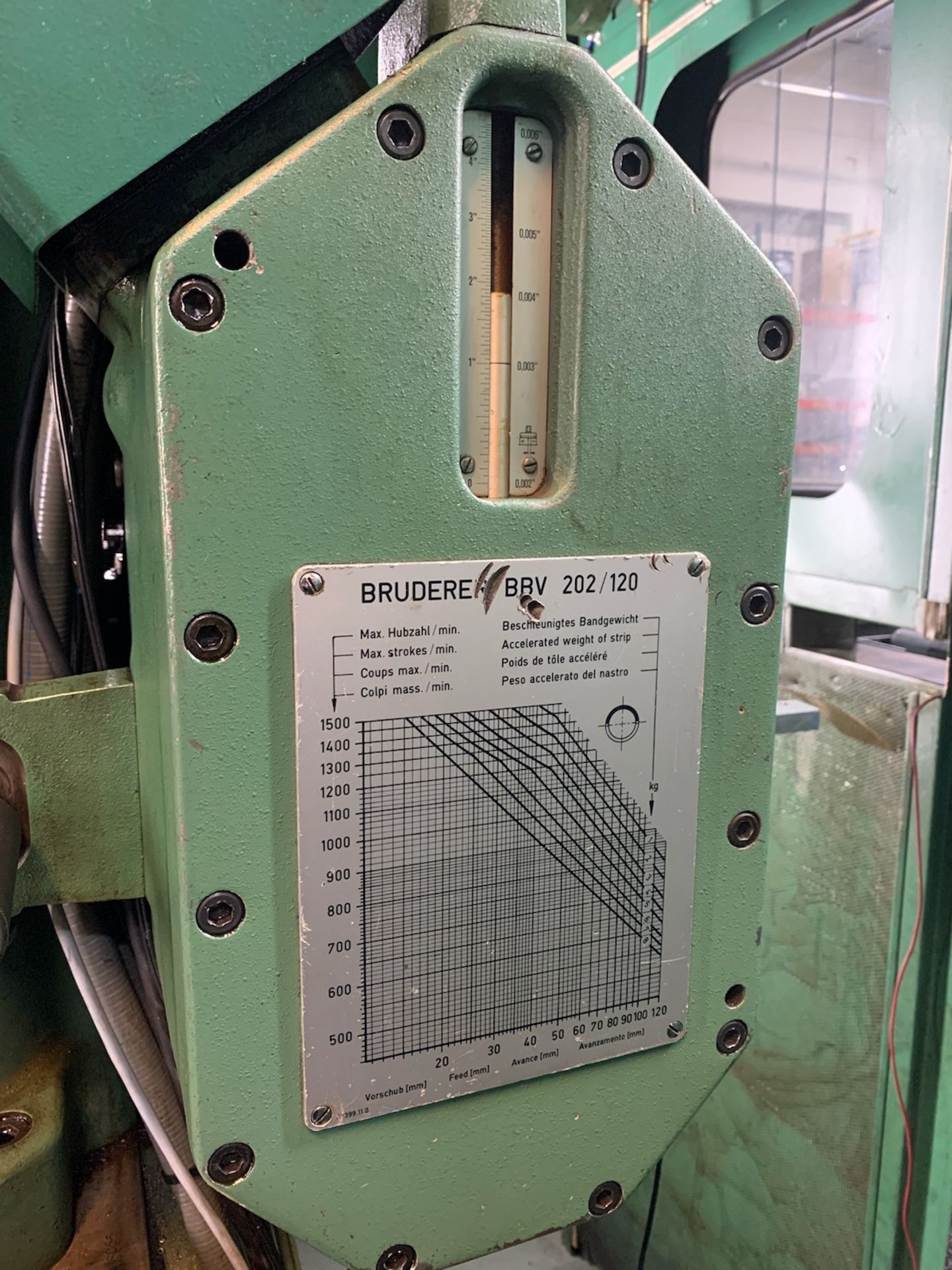 BRUDERER BSTA 60II High Speed Press, s/n 8055, 66 Ton, 100-1120 SPM, 5/8-2" Adjustable Stroke - Image 12 of 12