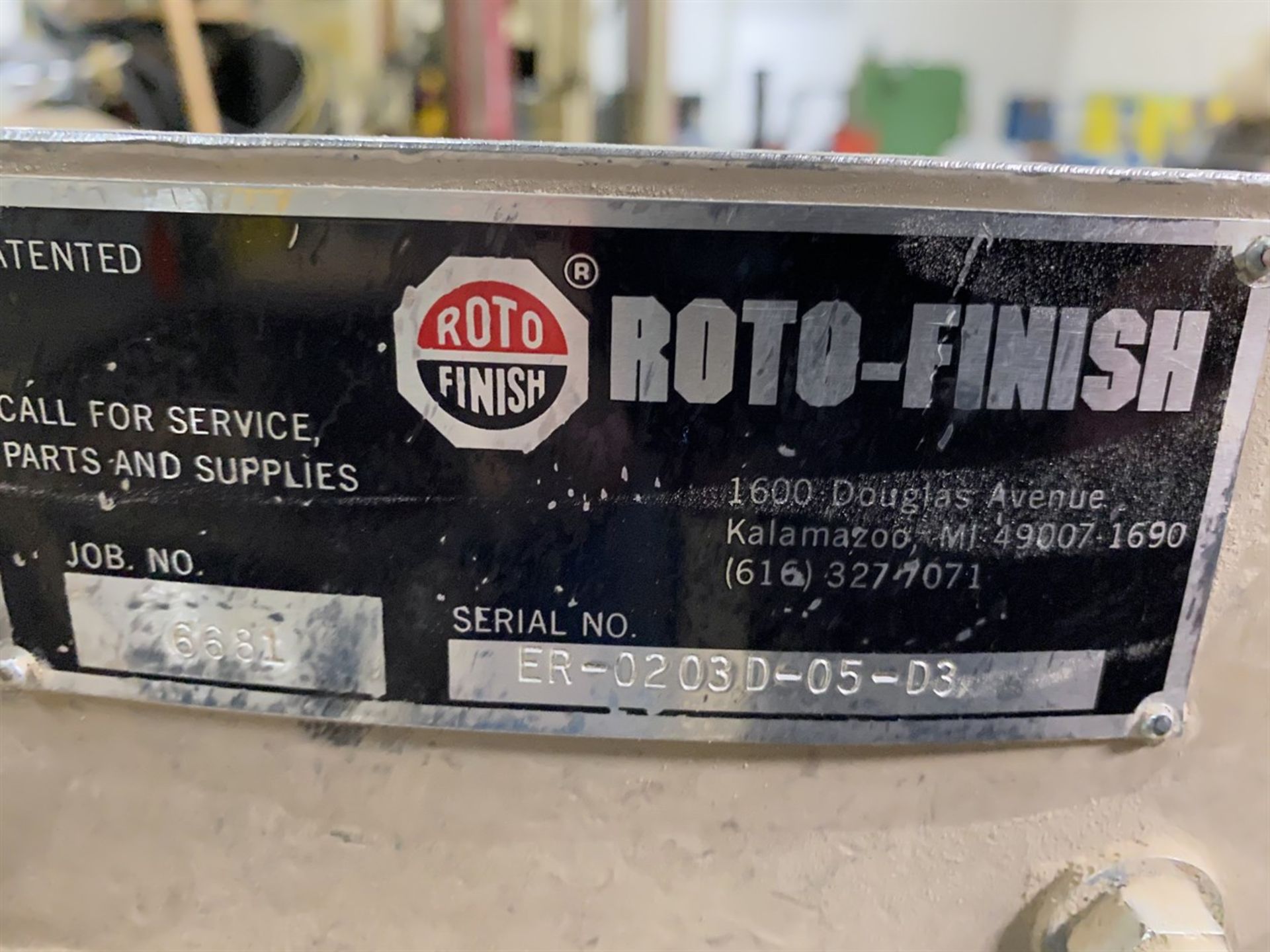 ROTO-FINISH 6681 Vibratory Finisher, s/n 0203D-05-D3 - Image 4 of 4