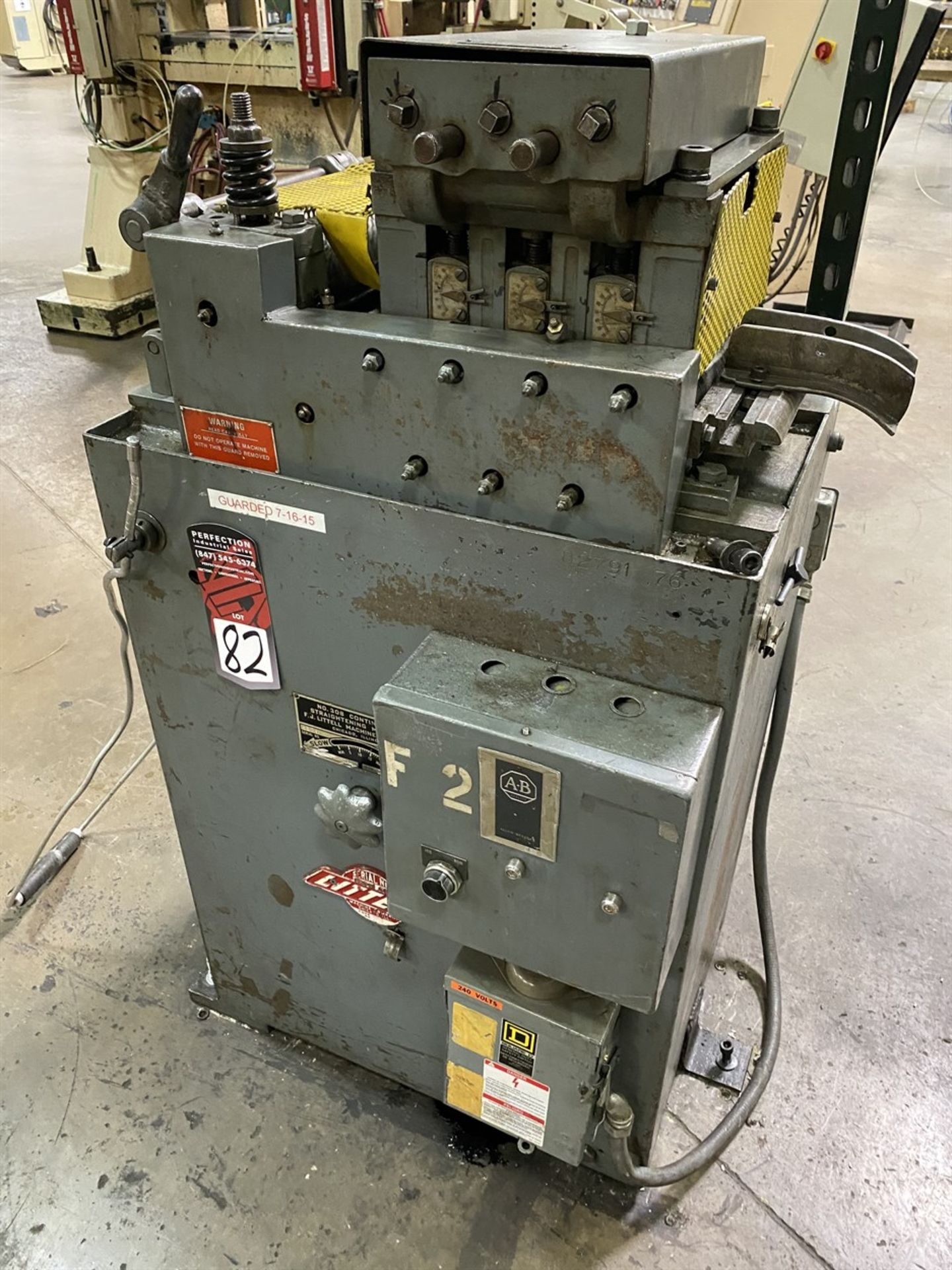 Coil Line comprising LITTELL No. 10 Centering Reel, 1000 LB Capacity, LITTELL No. 30B - Image 6 of 11