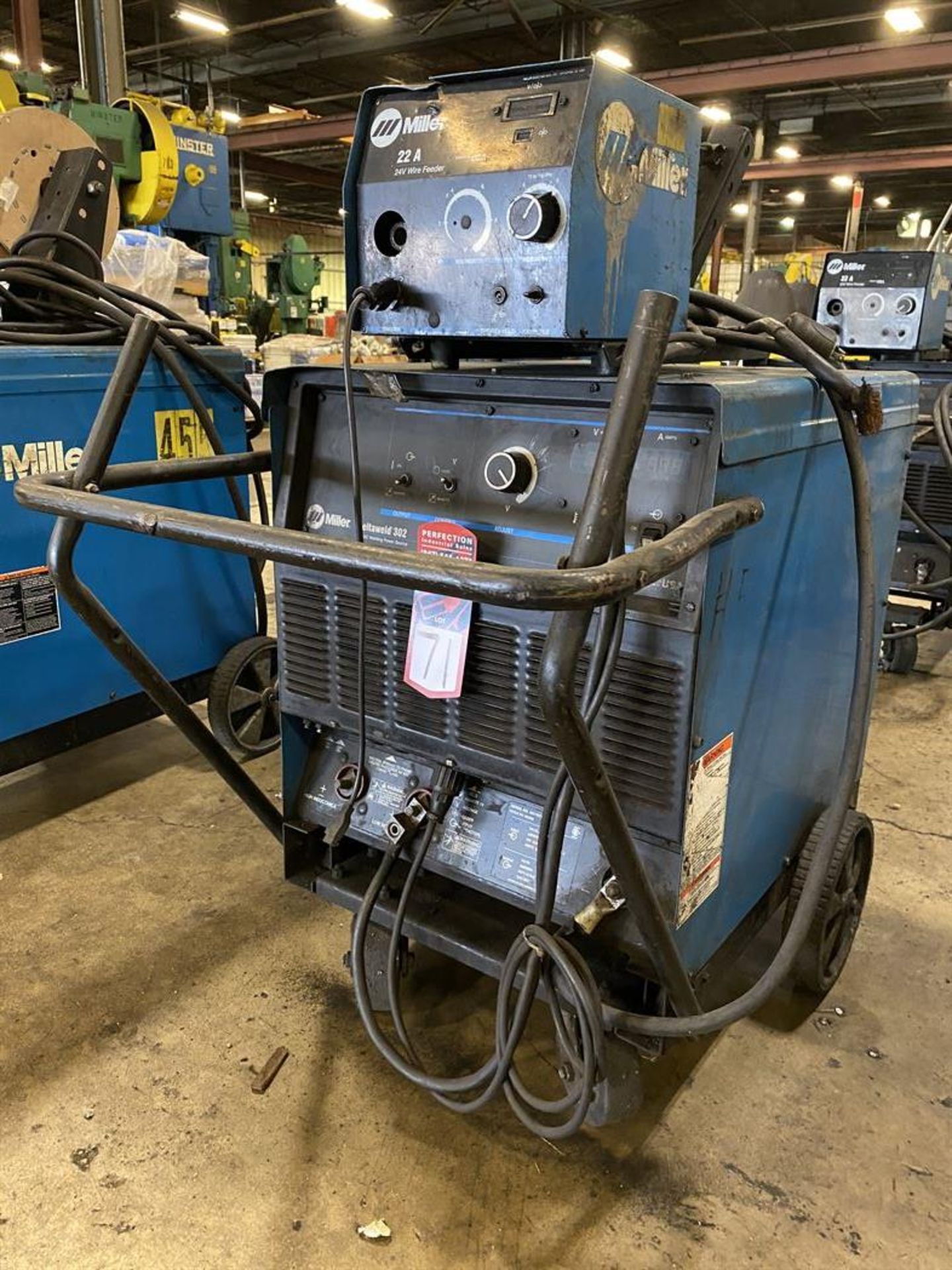 Miller Deltaweld 302 Welding Power Source, s/n KK116749C, w/ Miller 22A Series Wire Feed