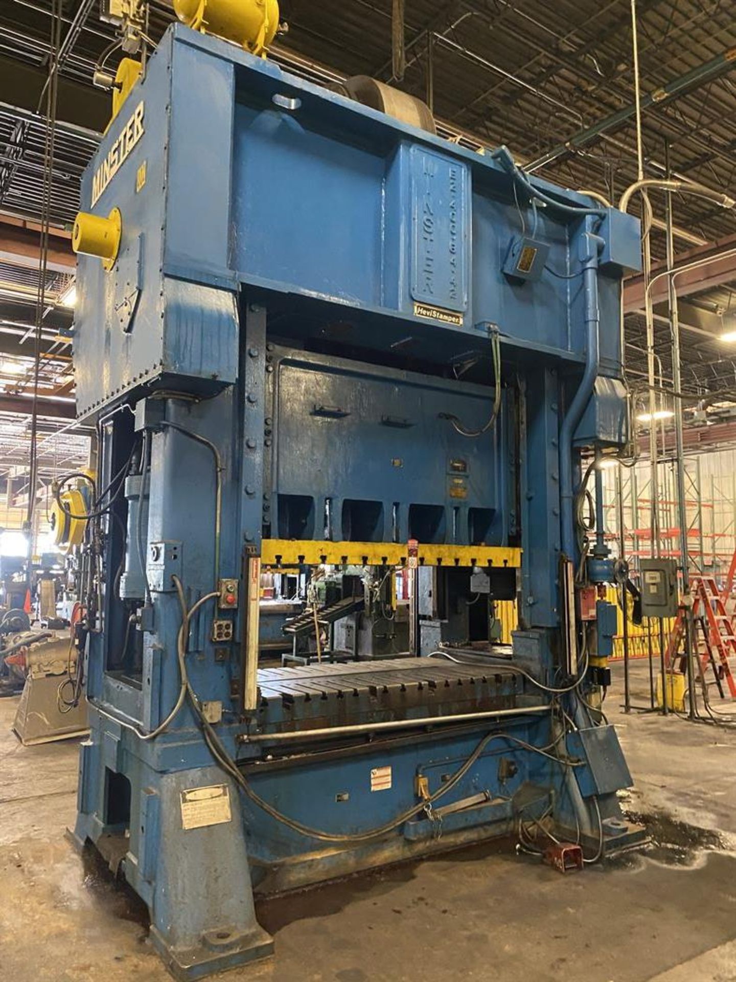 MINSTER E2-400-84-42 HeviStamper Straight Side Press, s/n na, 400 Ton Capacity, 84” x 42” Bed, 12” - Image 3 of 10