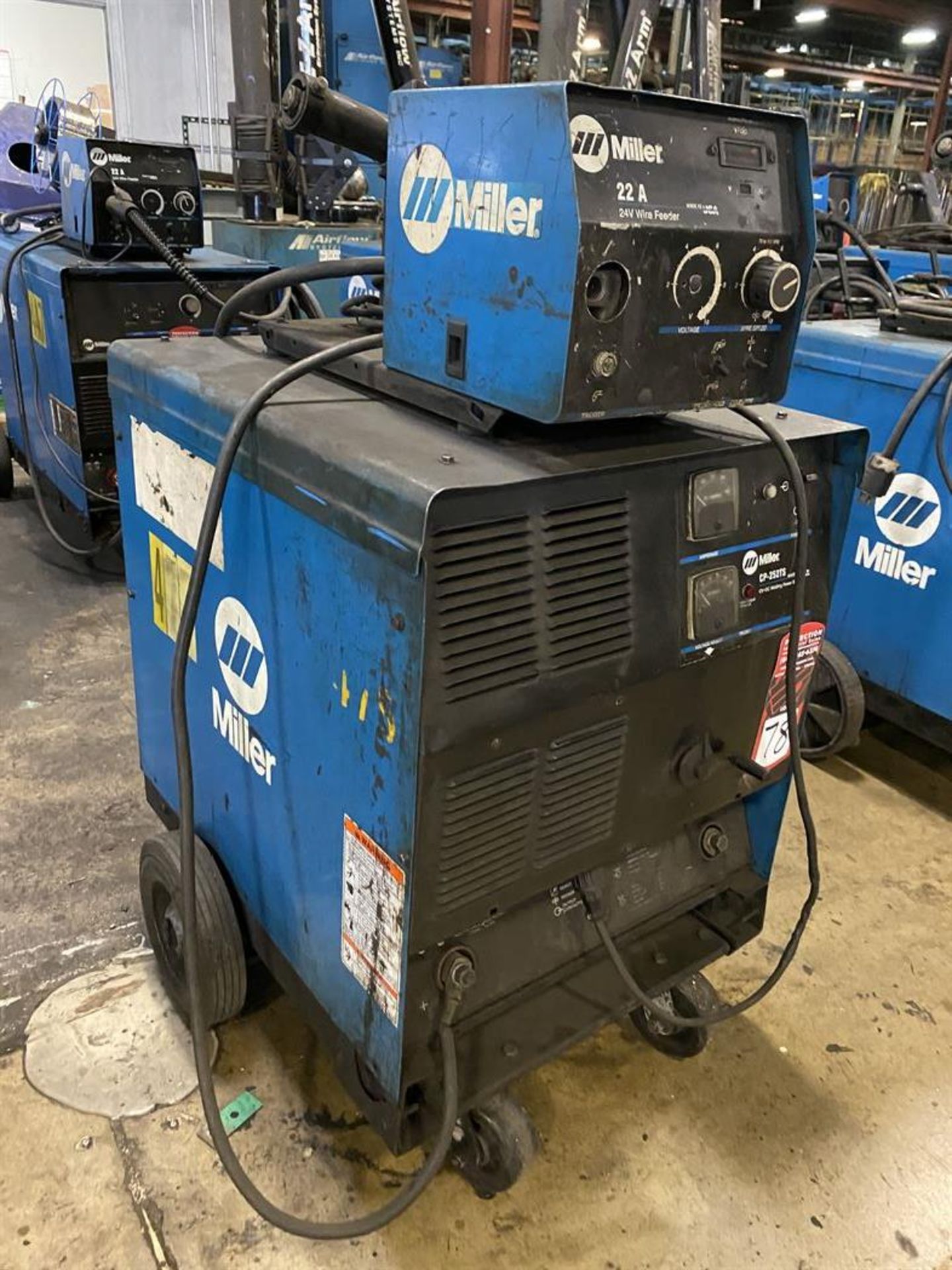 Miller CP-252TS Welding Power Source, s/n KH526767, w/ Miller 22A Wire Feed - Image 2 of 3