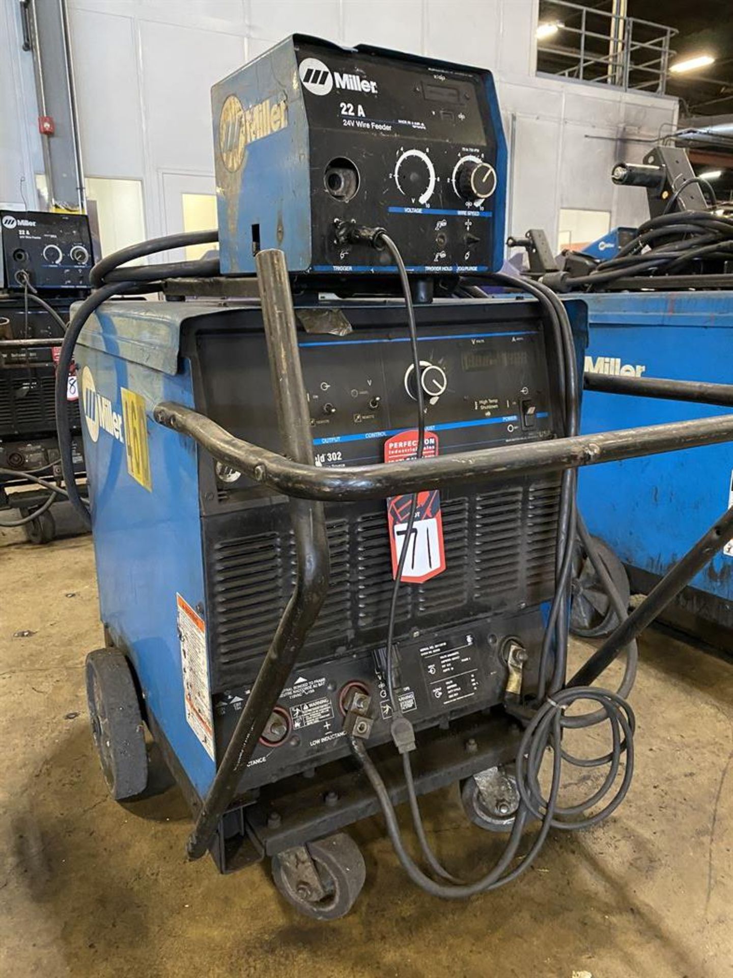 Miller Deltaweld 302 Welding Power Source, s/n KK116749C, w/ Miller 22A Series Wire Feed - Image 2 of 3