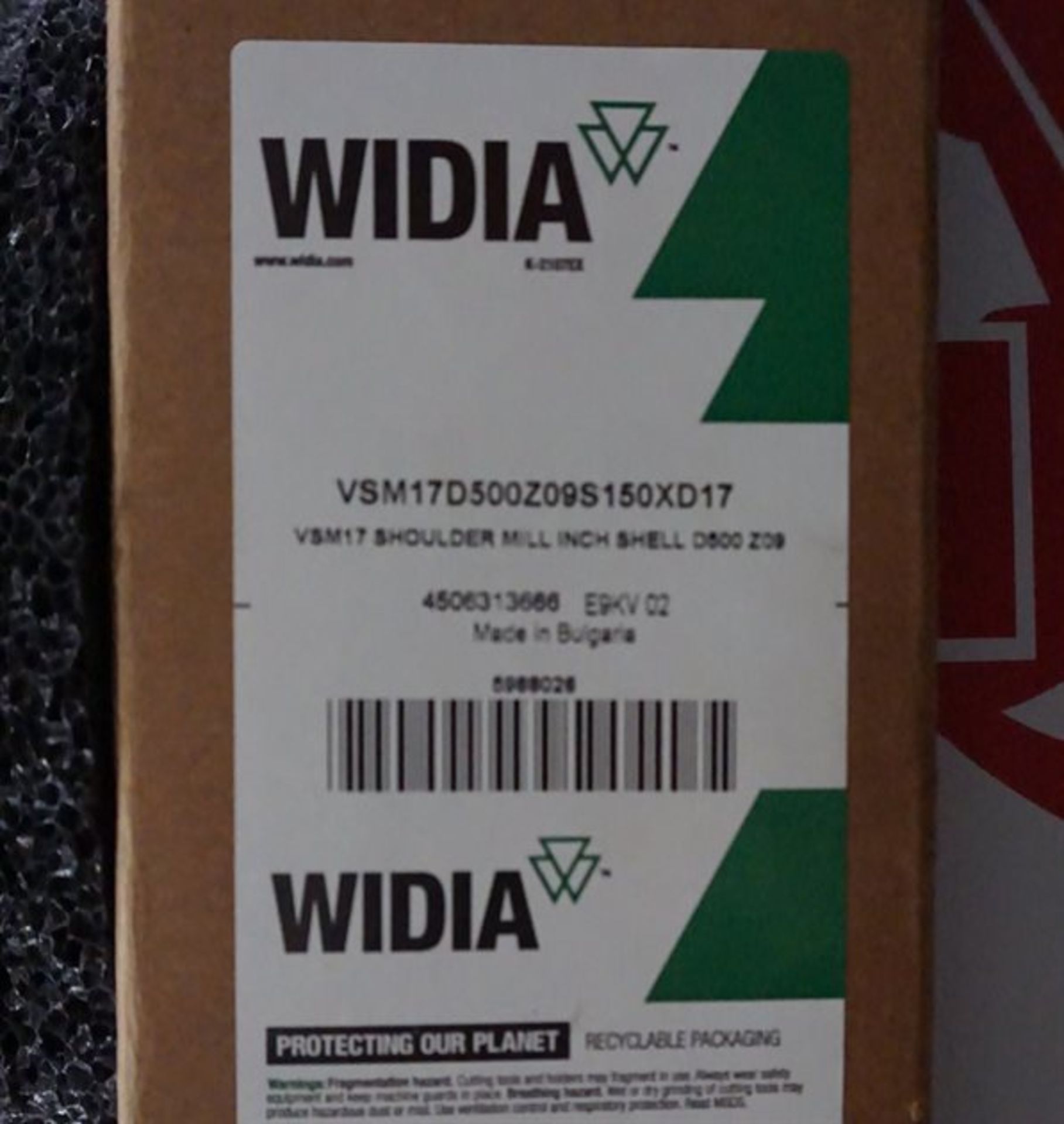 Widia VSM17 Indexable Shoulder Mill (NEW) - Image 2 of 2