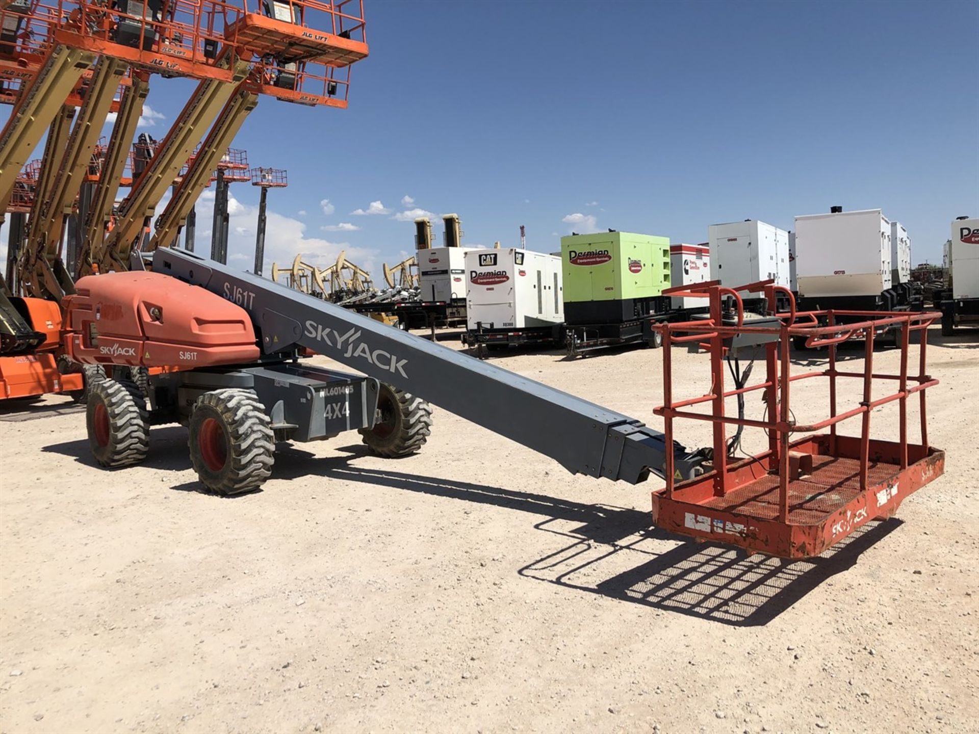 2014 SKYJACK SJ61T Telescoping Boom Lift, s/n 97001077, 67'3" Max Work Height, 61'3" Max Platform