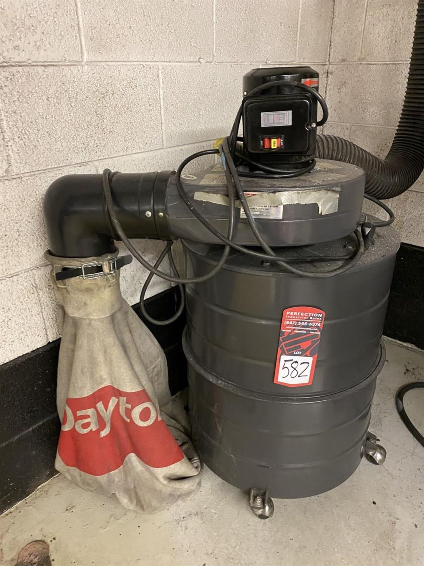 DAYTON 3AA31 2-Stage Dust Collector, s/n 1606, 3/4 HP - Image 2 of 3