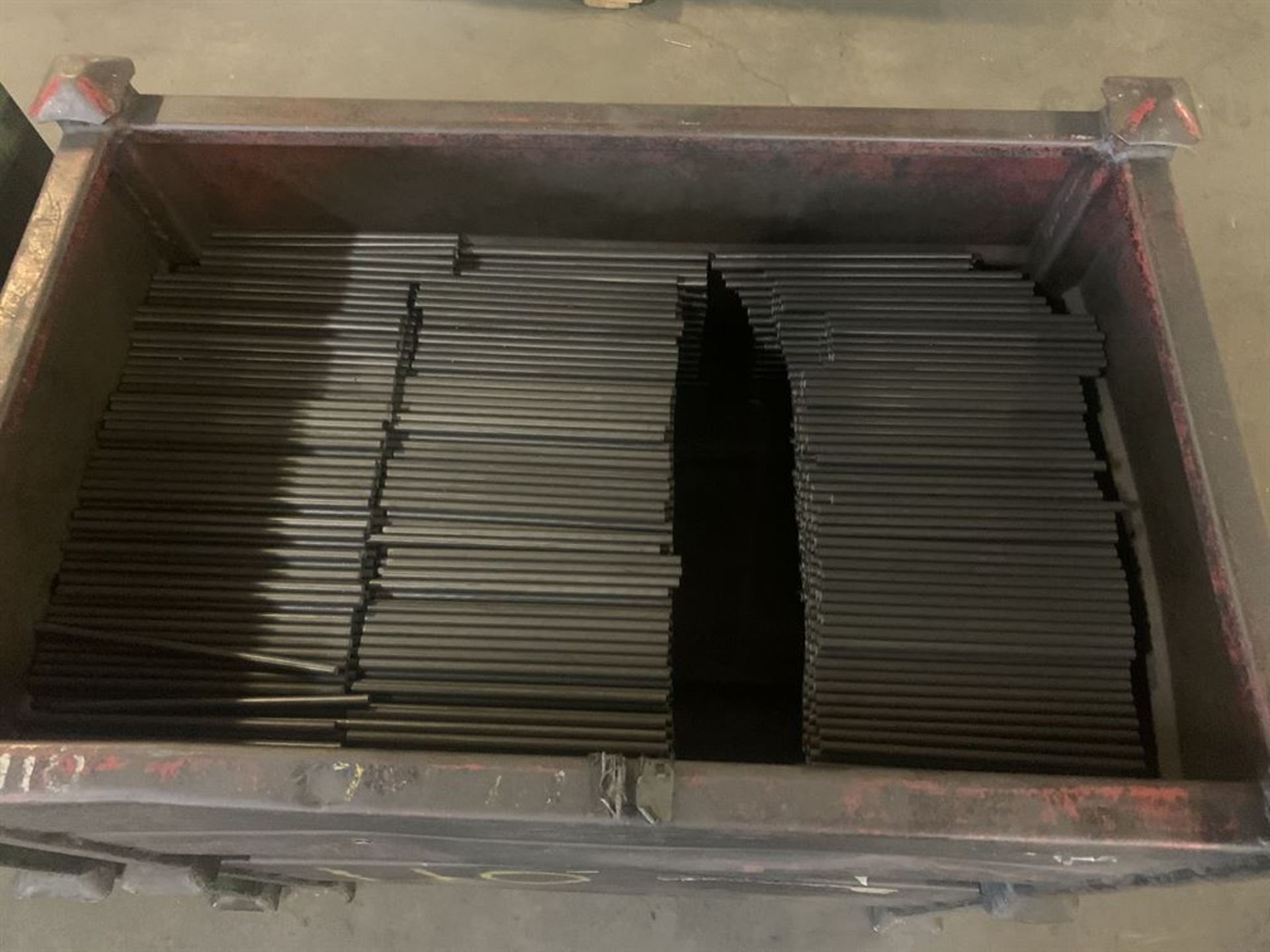 Lot of (4) Bins of 3/8" and 1/4" Pre-Cut Billets
