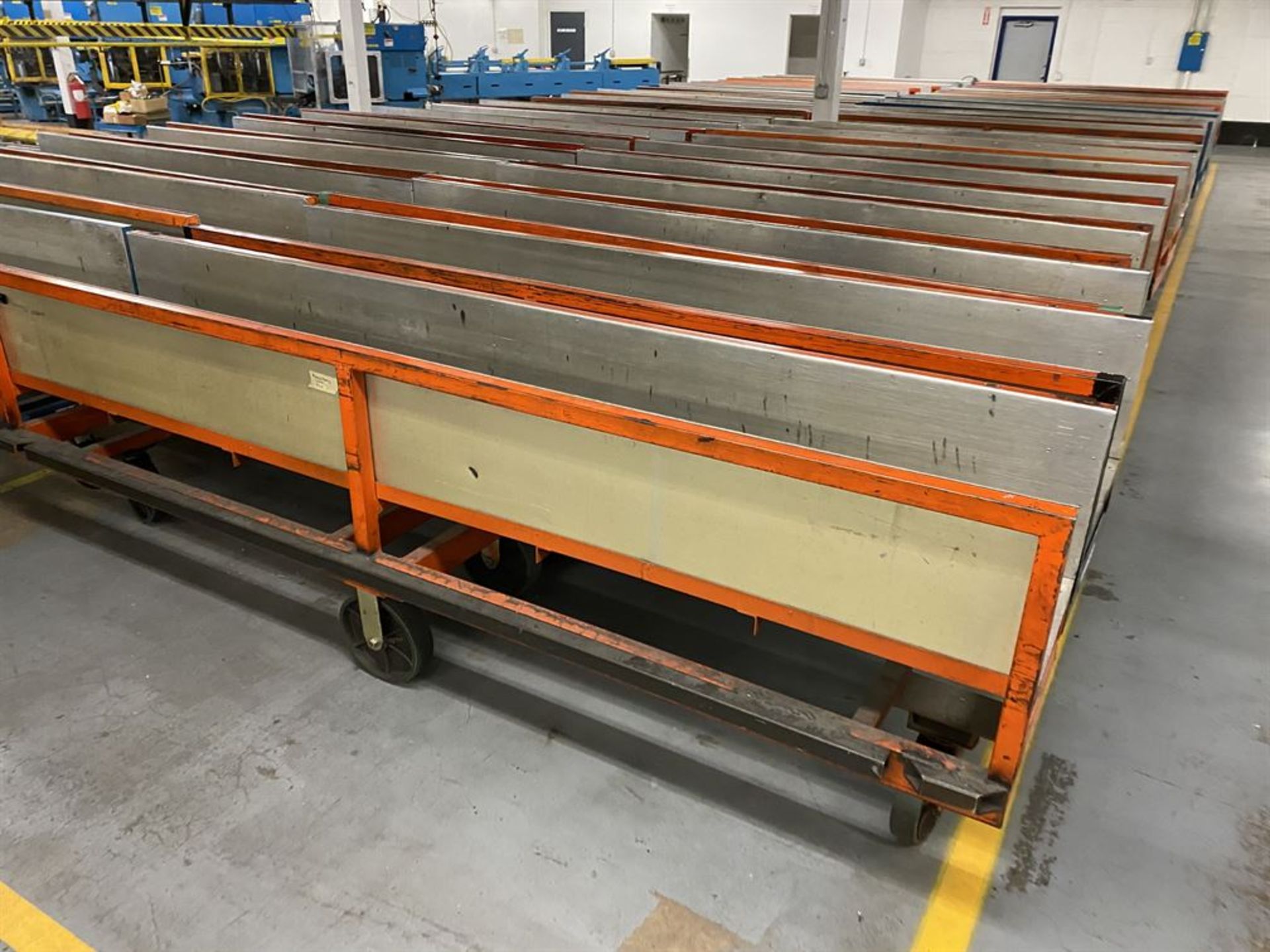 Lot of (9) Rolling Stock Carts, 138" x 23" - Image 3 of 3